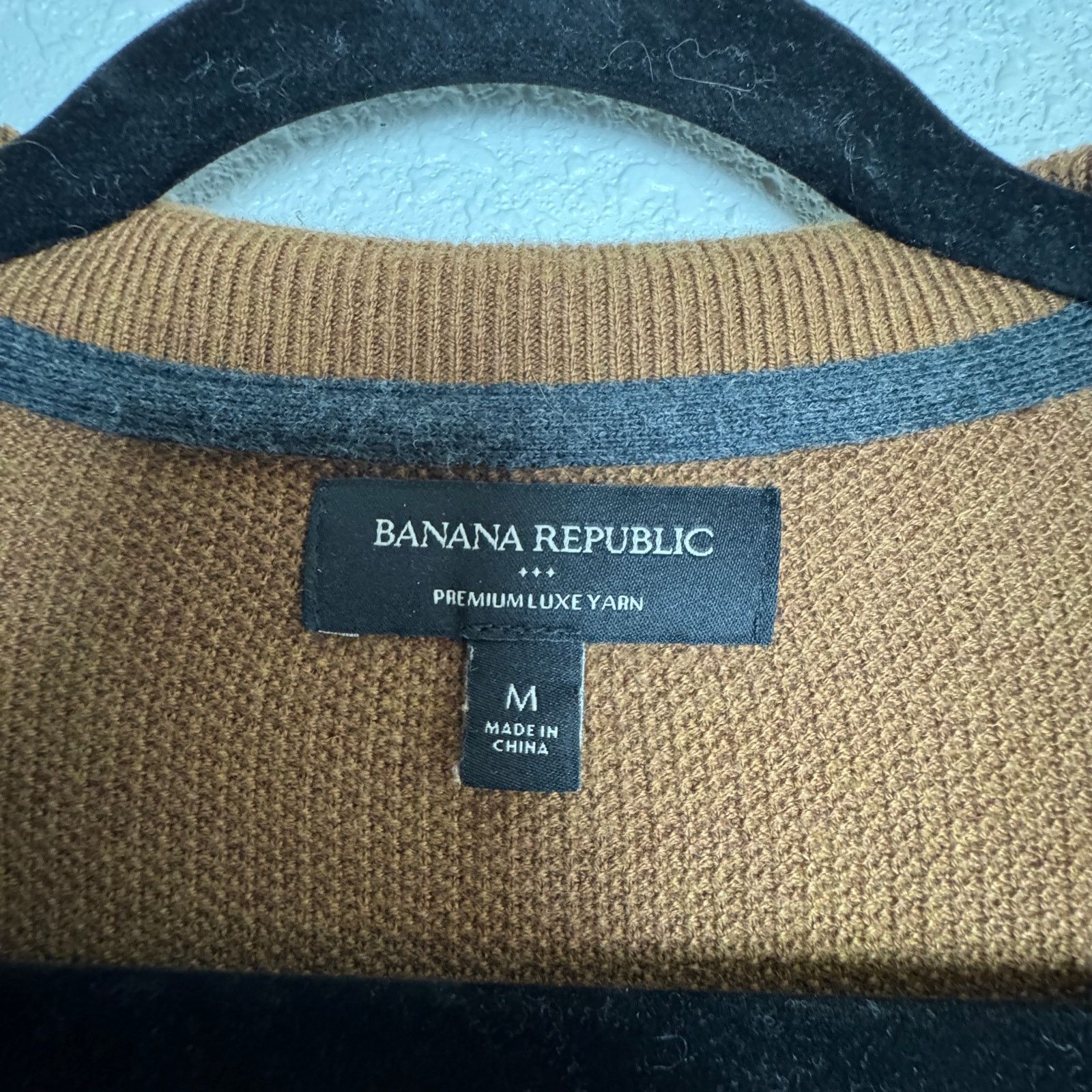 Banana Republic Banana Republic Men’s Premium Half Zip Sweater Brown Size M Size US M / EU 48-50 / 2 - 4 Thumbnail