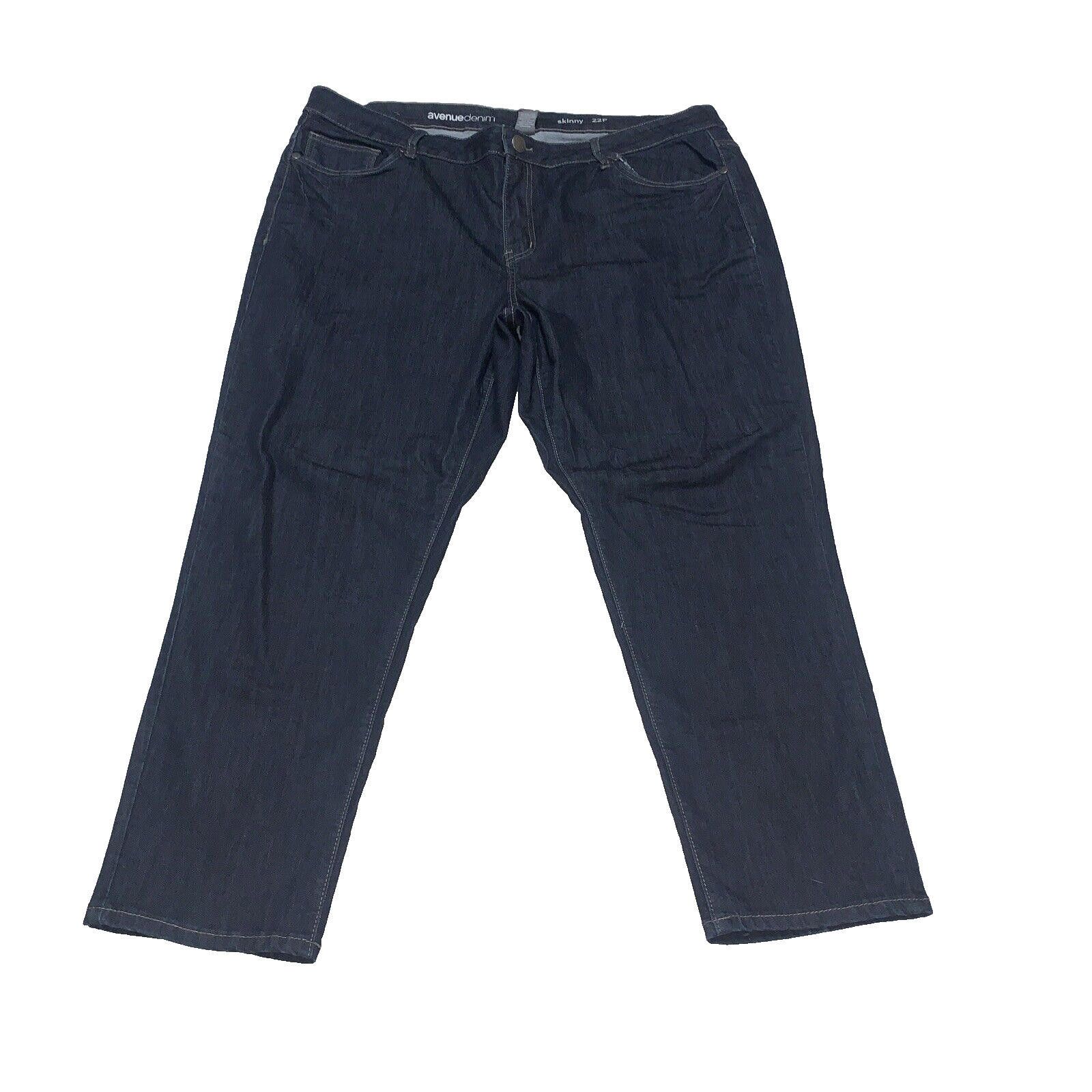 Other Avenue Denim Jeans Women's 22P Plus Dark Blue Stretch Size 42" / US 20 - 1 Thumbnail