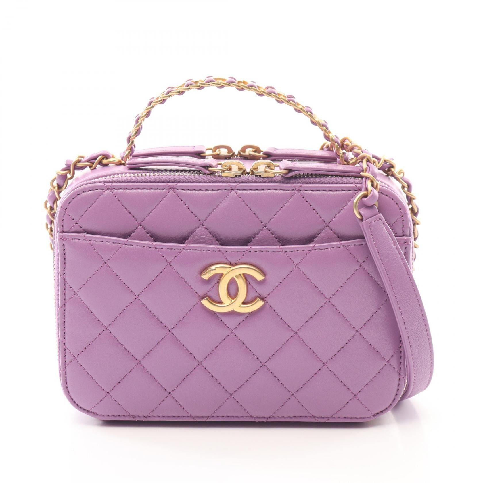 Chanel Chanel Chanel Matelasse Lambskin Handbag Leather Handbag AS3222 Size ONE SIZE - 1 Thumbnail