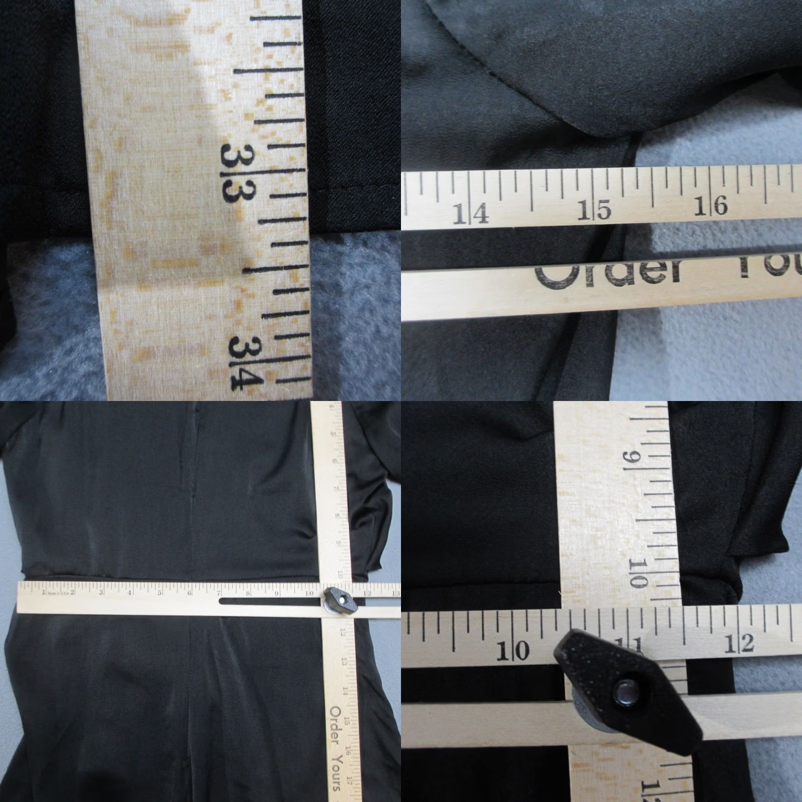 Guess GUESS Dress Womens XS Black Fit & Flare Tie Waist Draped Front Long Sleeve Size XS / US 0-2 / IT 36-38 - 10 Thumbnail