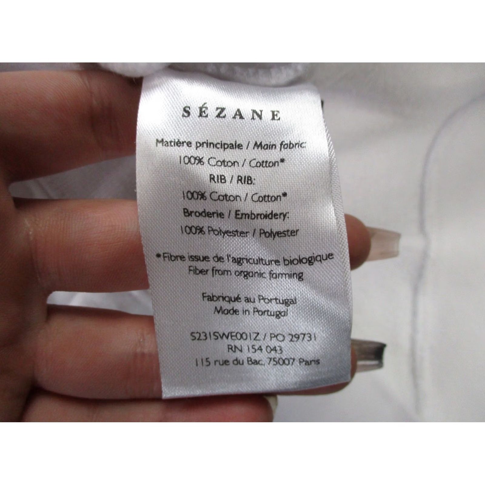 Vintage Sezane Sweatshirt Womens S White Demain Pullover Sweater Casual Size S / US 4 / IT 40 - 7 Thumbnail