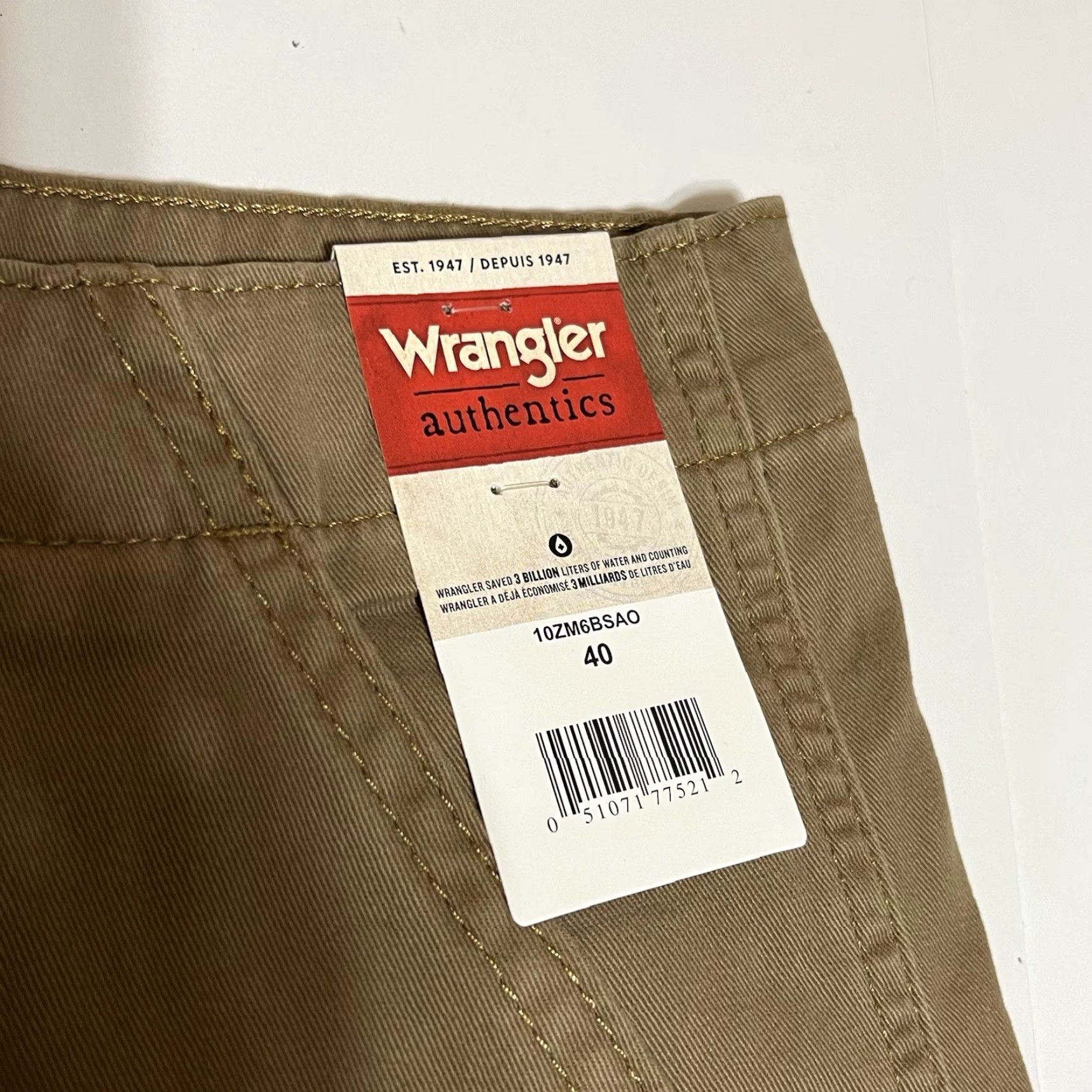 Wrangler Wrangler Authentics Mens Cargo Shorts Size 40 Brown NWT Size US 40 / EU 56 - 7 Thumbnail