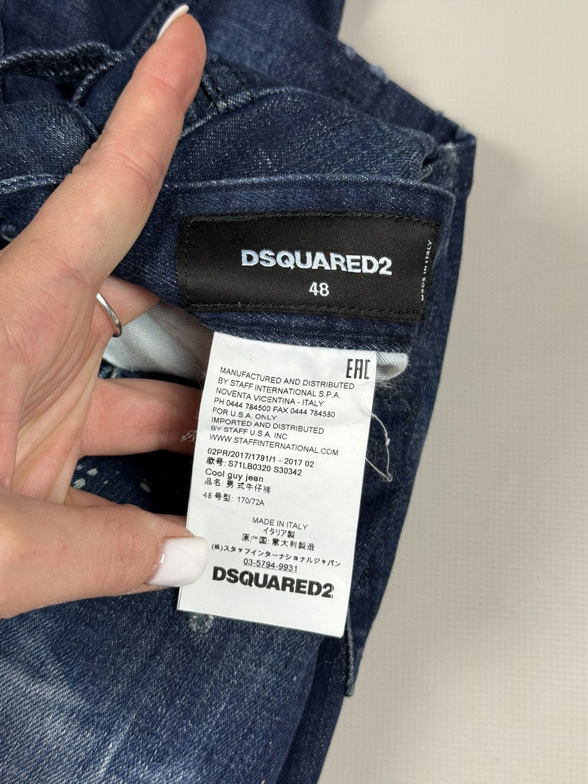 Dsquared2 Dsquared 2 Men’s Skinny Distressed Denim Jeans Size 48 / M Size US 32 / EU 48 - 12 Thumbnail