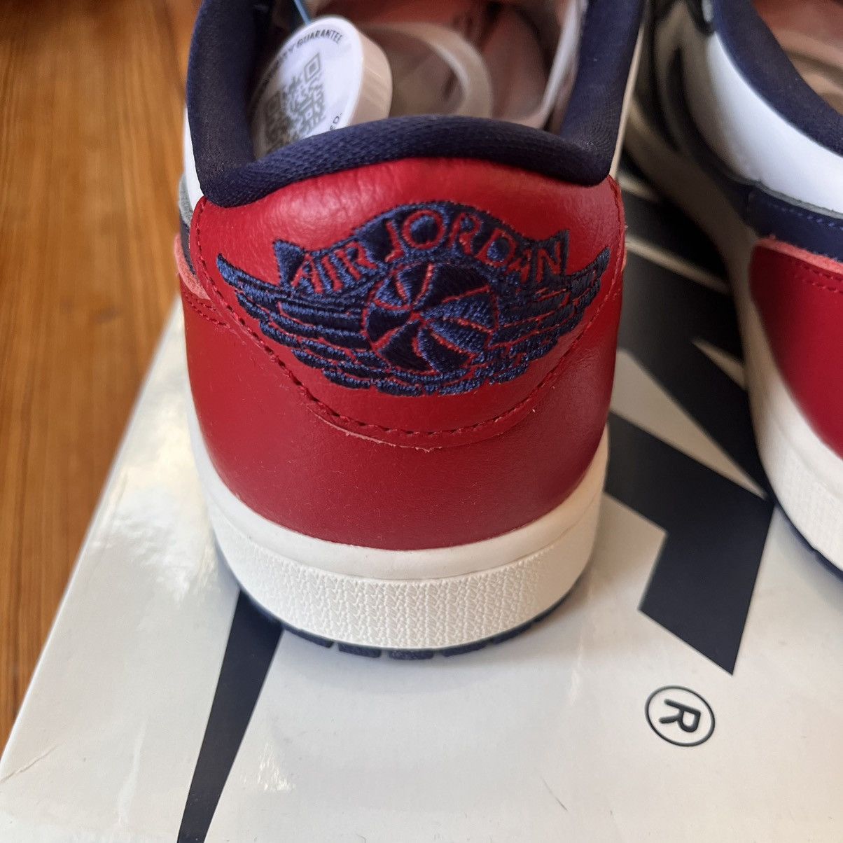 Nike New Air Jordan 1 Low OG Howard University SIZE 9.5 US MEN Size US 9.5 / EU 42-43 - 6 Thumbnail