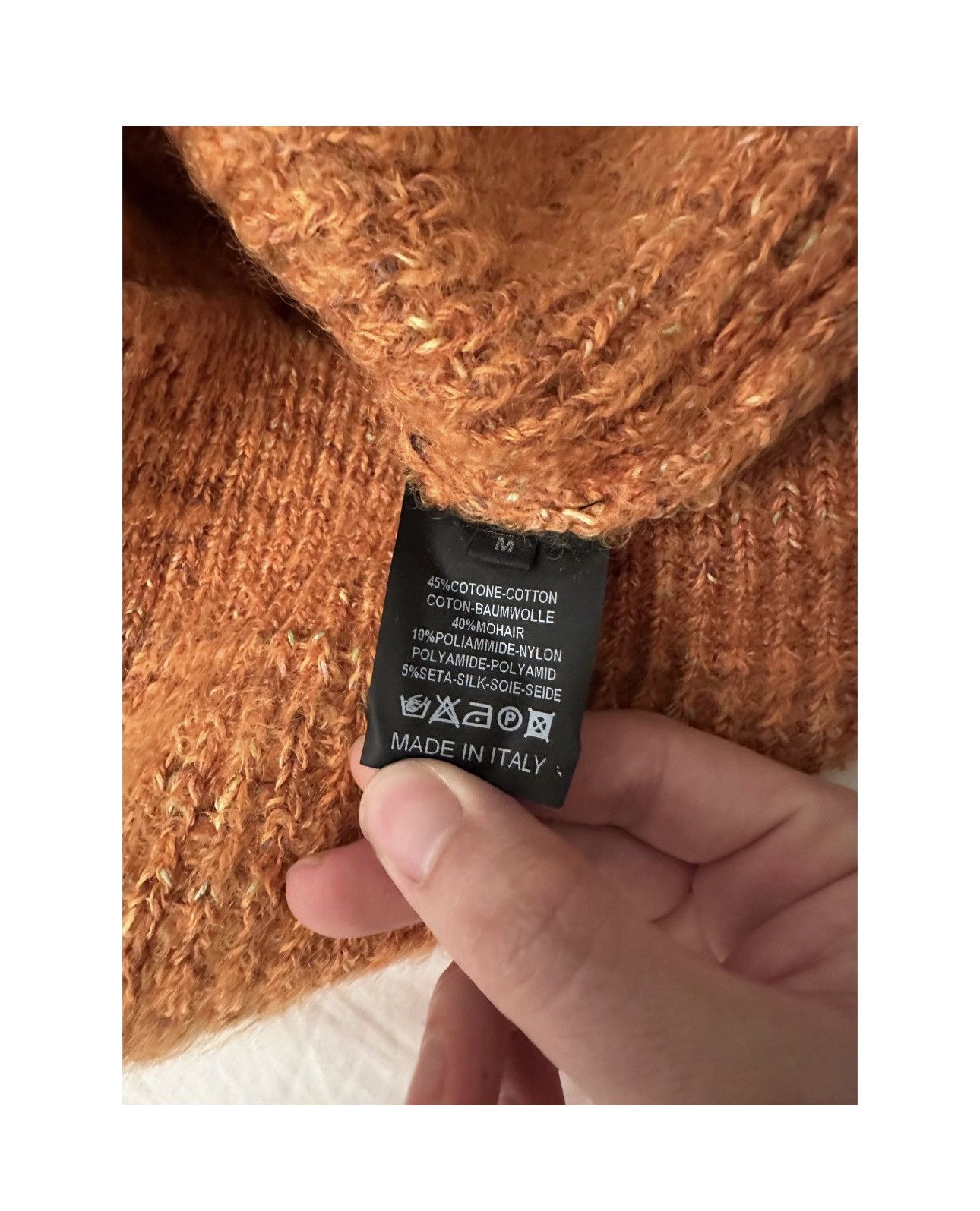 Raf Simons × Sterling Ruby 2014 Orange Sweater Size US M / EU 48-50 / 2 - 4 Thumbnail