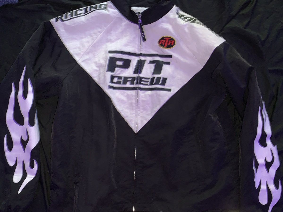 Rta Rta “Pit Racing” Black & White Hoodie Zip-Up Size US M / EU 48-50 / 2 - 2 Thumbnail