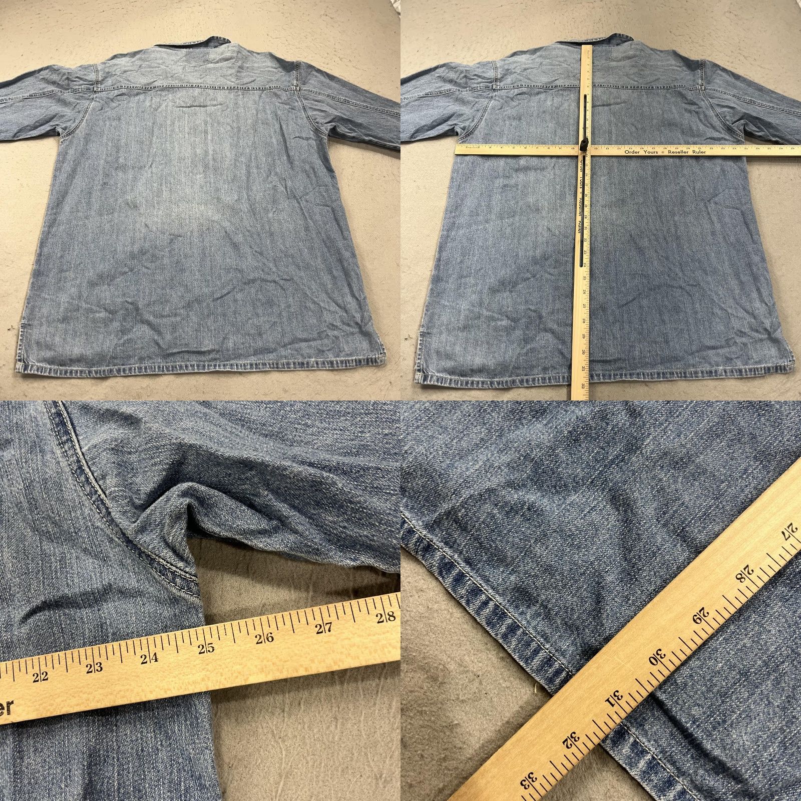 Levi's VINTAGE Levi's SilverTab Shirt Mens 2XL Denim Long Sleeve Workwear Relaxed 90s Size US XXL / EU 58 / 5 - 8 Thumbnail