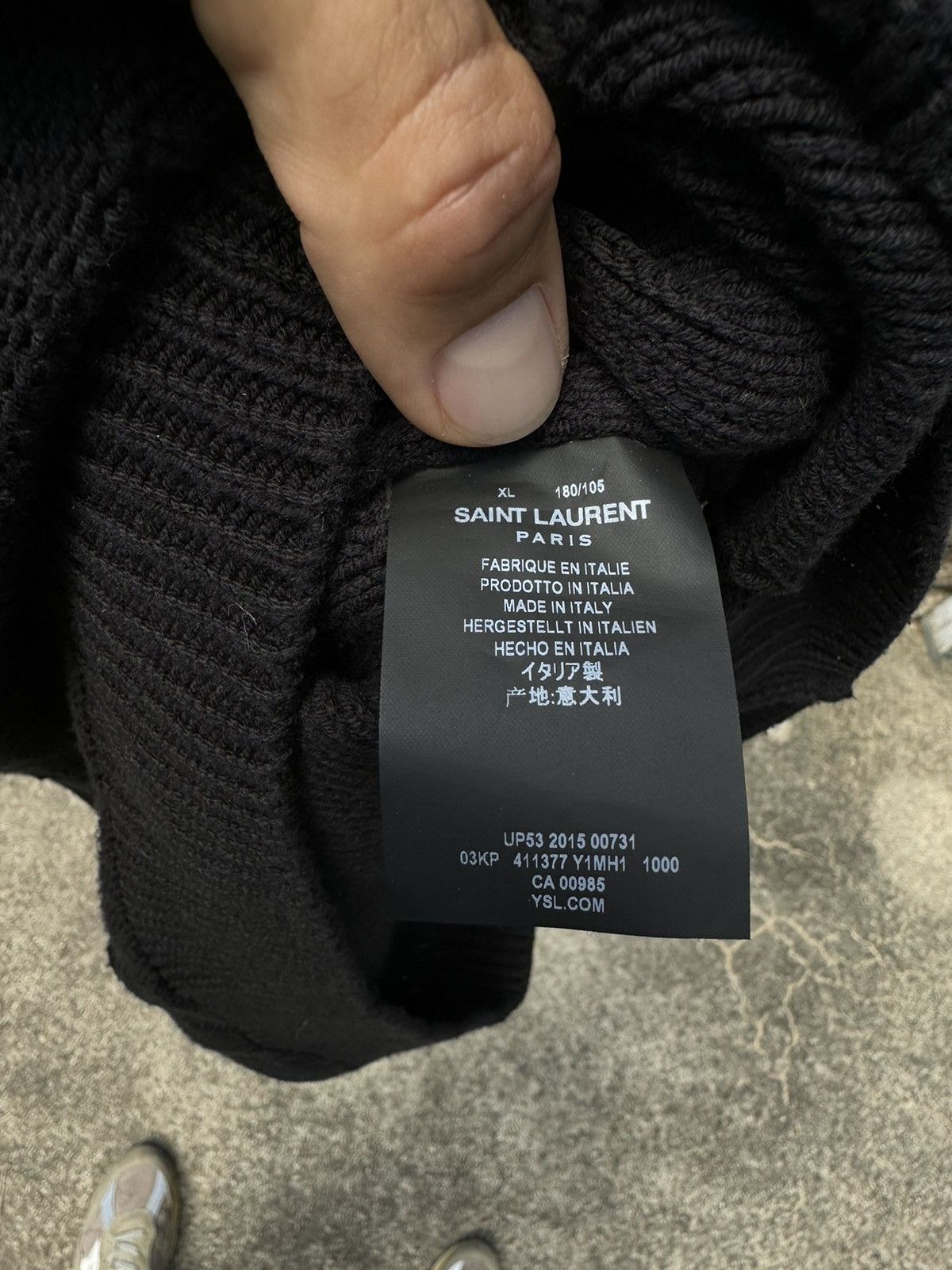 Saint Laurent Paris Saint Laurent Distressed Sweater Size US XL / EU 56 / 4 - 3 Thumbnail