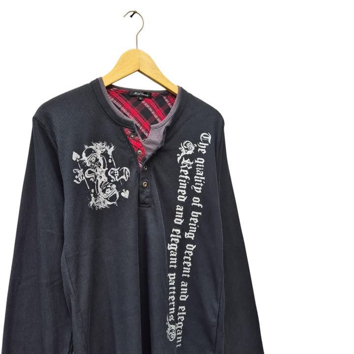 If Six Was Nine × Japanese Brand × Le Grande Bleu (L.G.B.) Mind games poem longsleeave Size US M / EU 48-50 / 2 - 2 Thumbnail