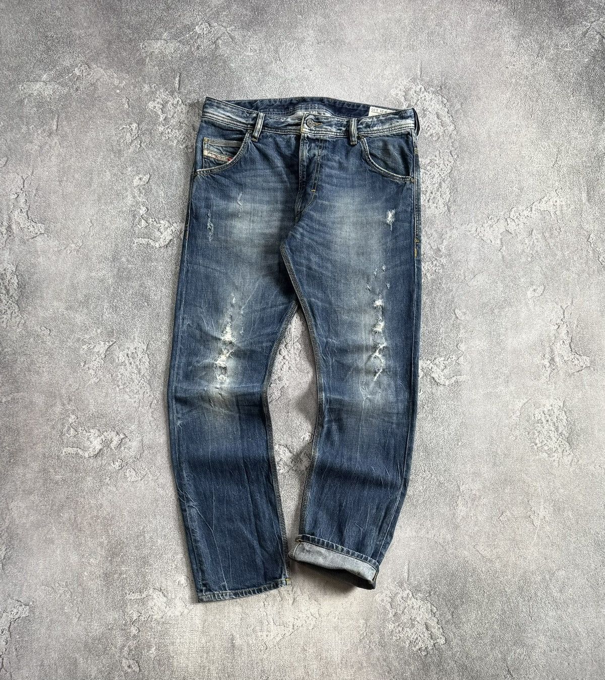 Diesel Diesel 31/30 Krooley distressed denim pants trousers jeans Size US 31 - 7 Thumbnail