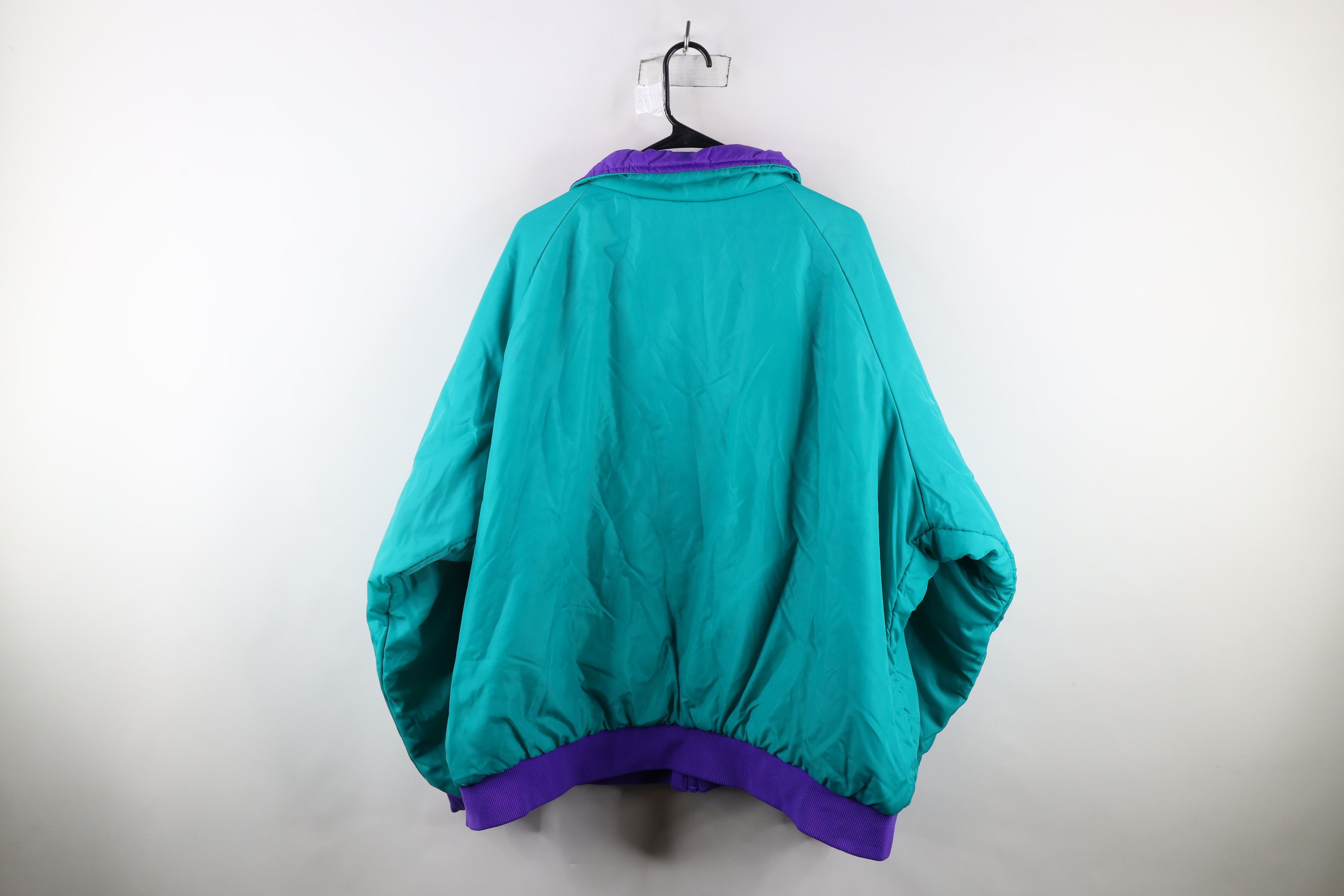 Columbia × Vintage Vintage 90s Columbia Reversible Full Zip Bomber Jacket Size US XXL / EU 58 / 5 - 8 Thumbnail