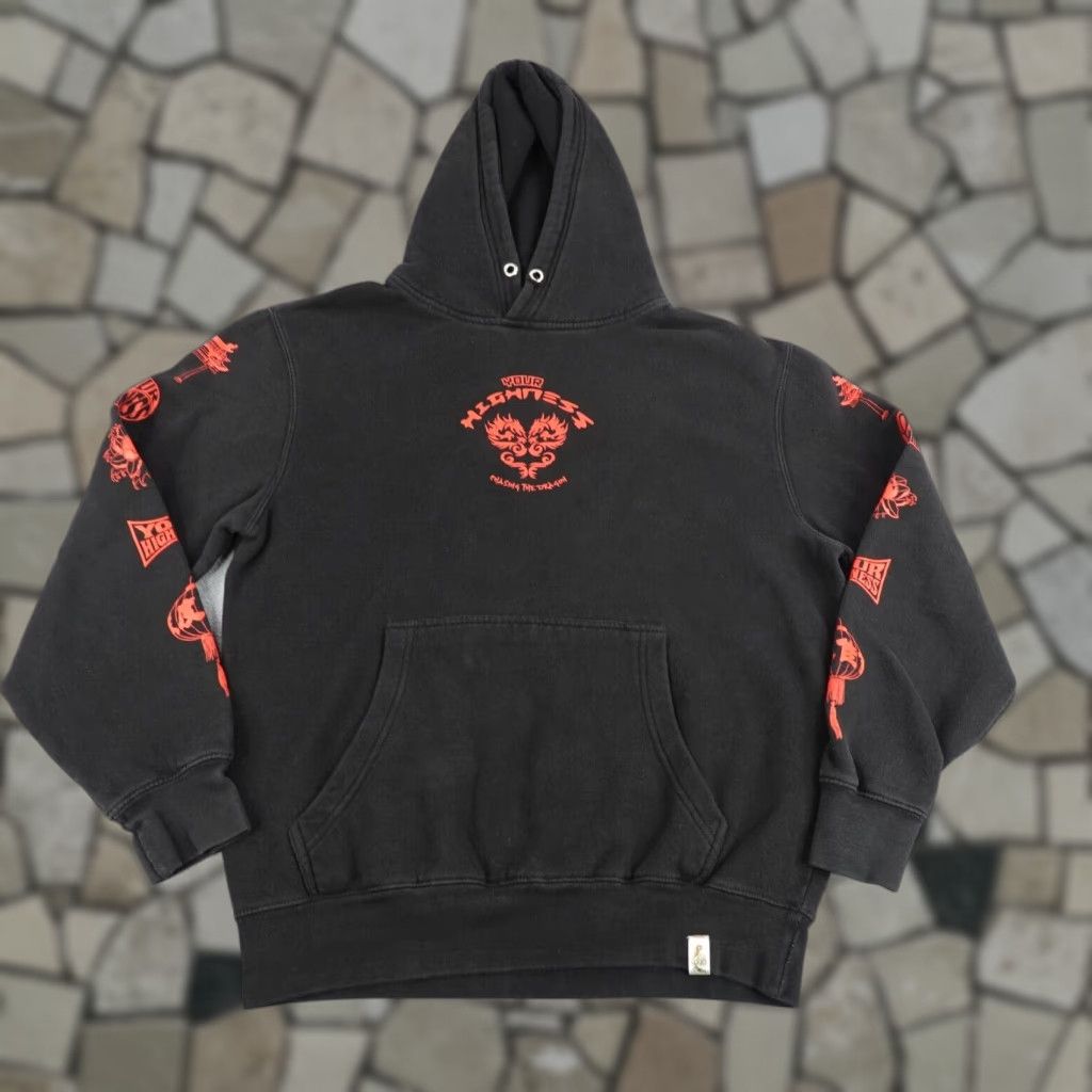 Vintage Your Highness Hoodie Mens Medium Black Graphic Print Hooded Pullover Sweatshirt Size US M / EU 48-50 / 2 - 1 Thumbnail
