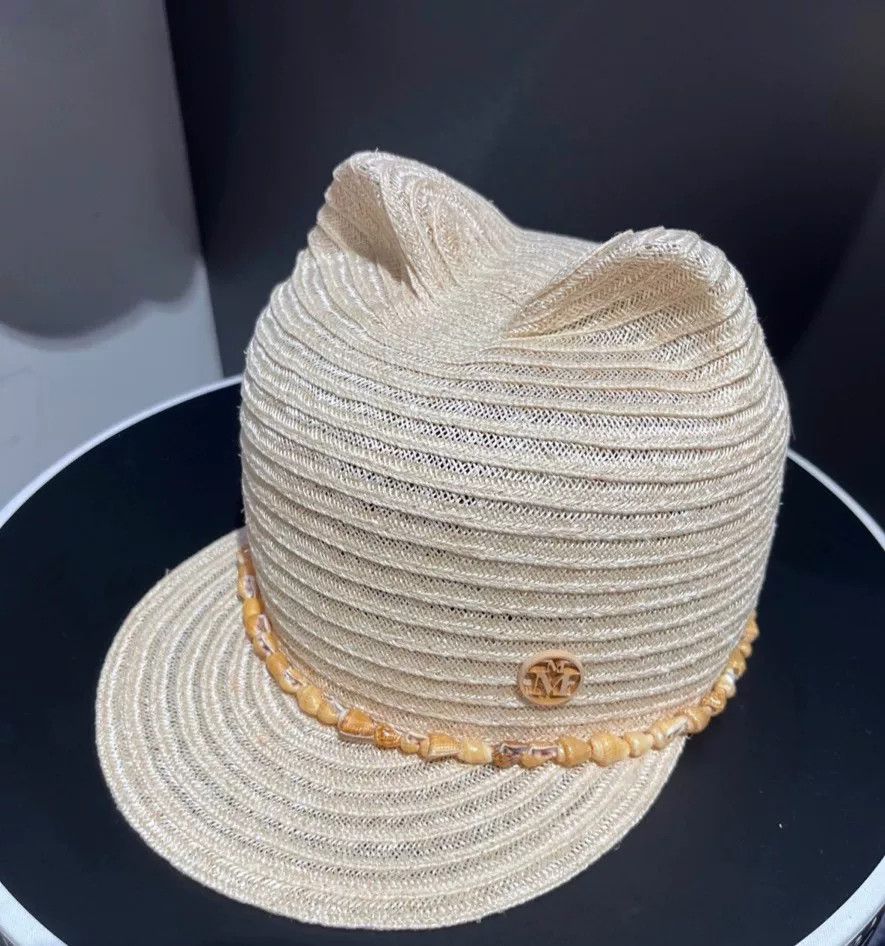 Maison Michel Maison Michel Summer Hat in Beige Size ONE SIZE - 1 Thumbnail