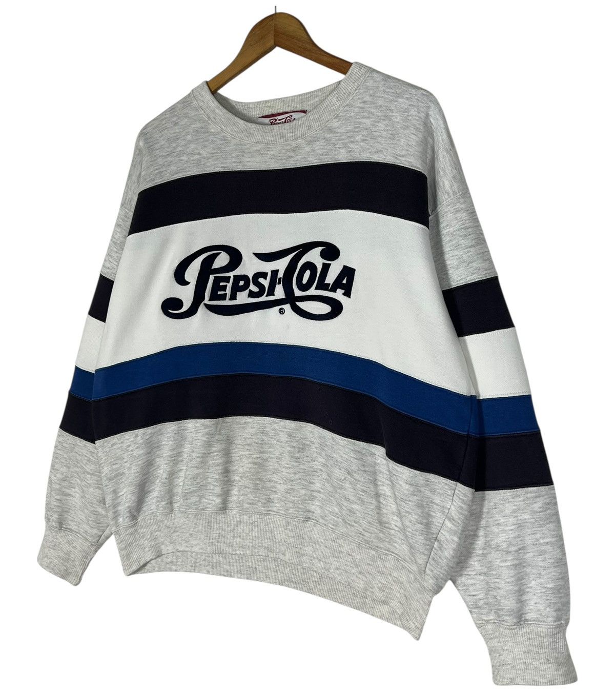 Pepsi Vintage Distressed Pepsi-Cola 90s Sweatshirt Size US L / EU 52-54 / 3 - 3 Thumbnail