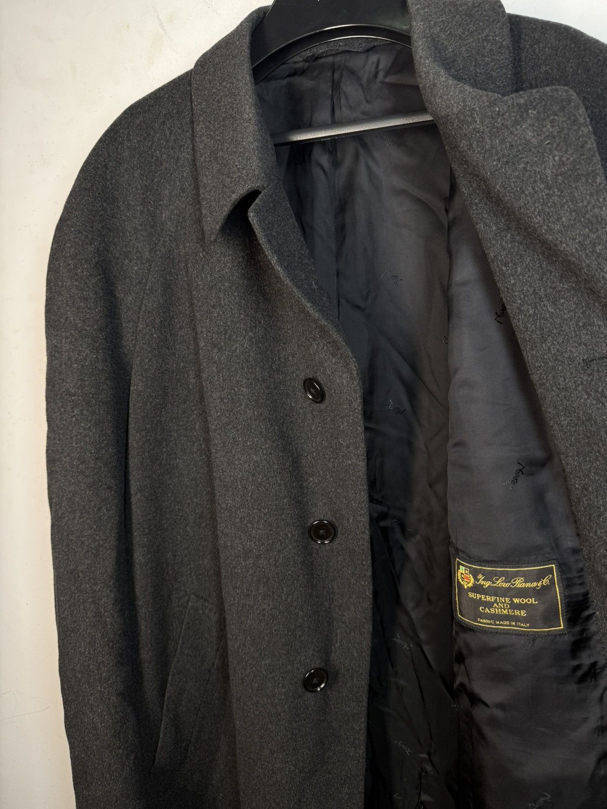 Yves Saint Laurent Loro Piana x YSL Coat Wool Grey Heavy Soft Long Italy Size US XL / EU 56 / 4 - 24 Thumbnail