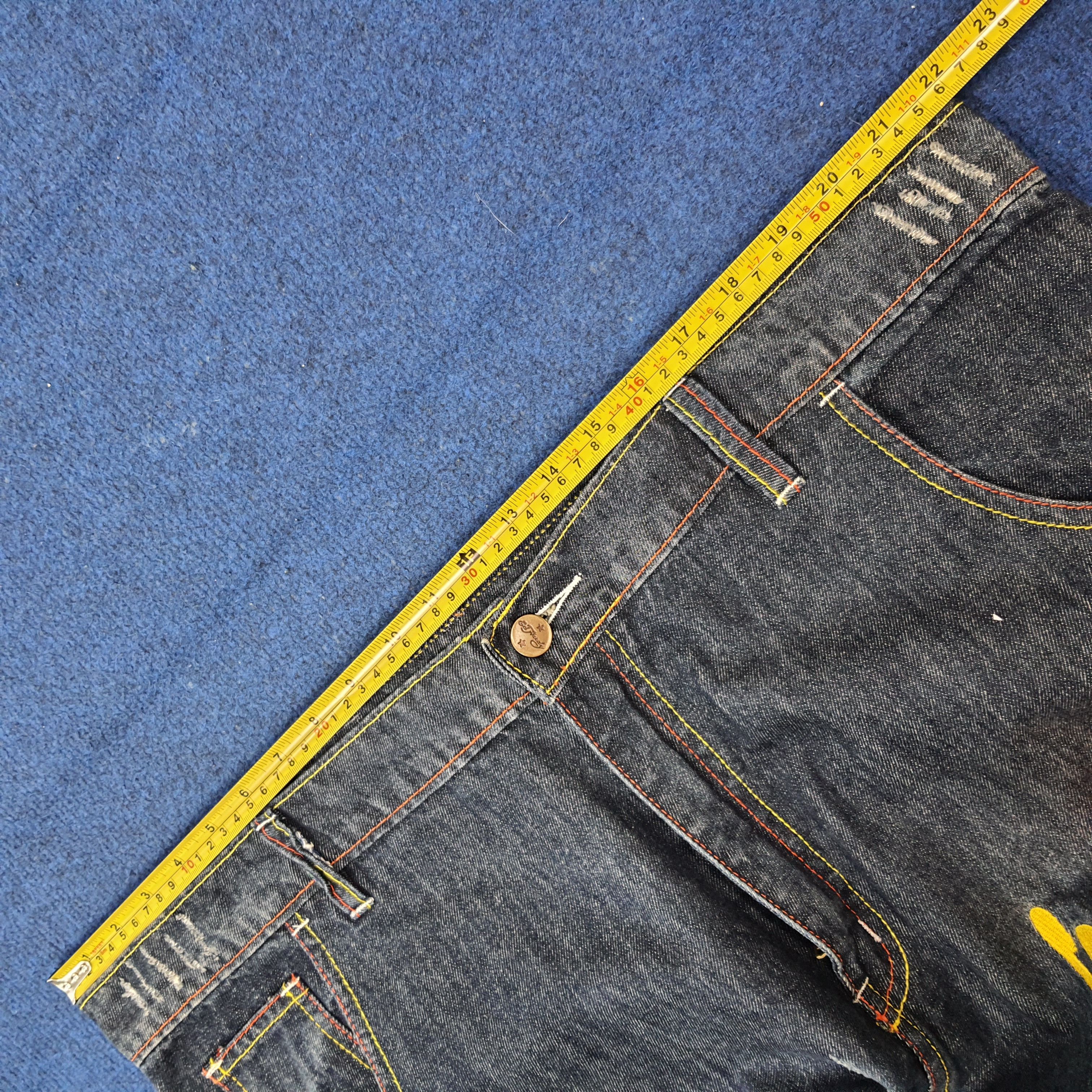 Ed Hardy Vintage Ed Hardy Skull Embroidered Custom Logo Jeans C272N18 Size US 43 - 16 Thumbnail