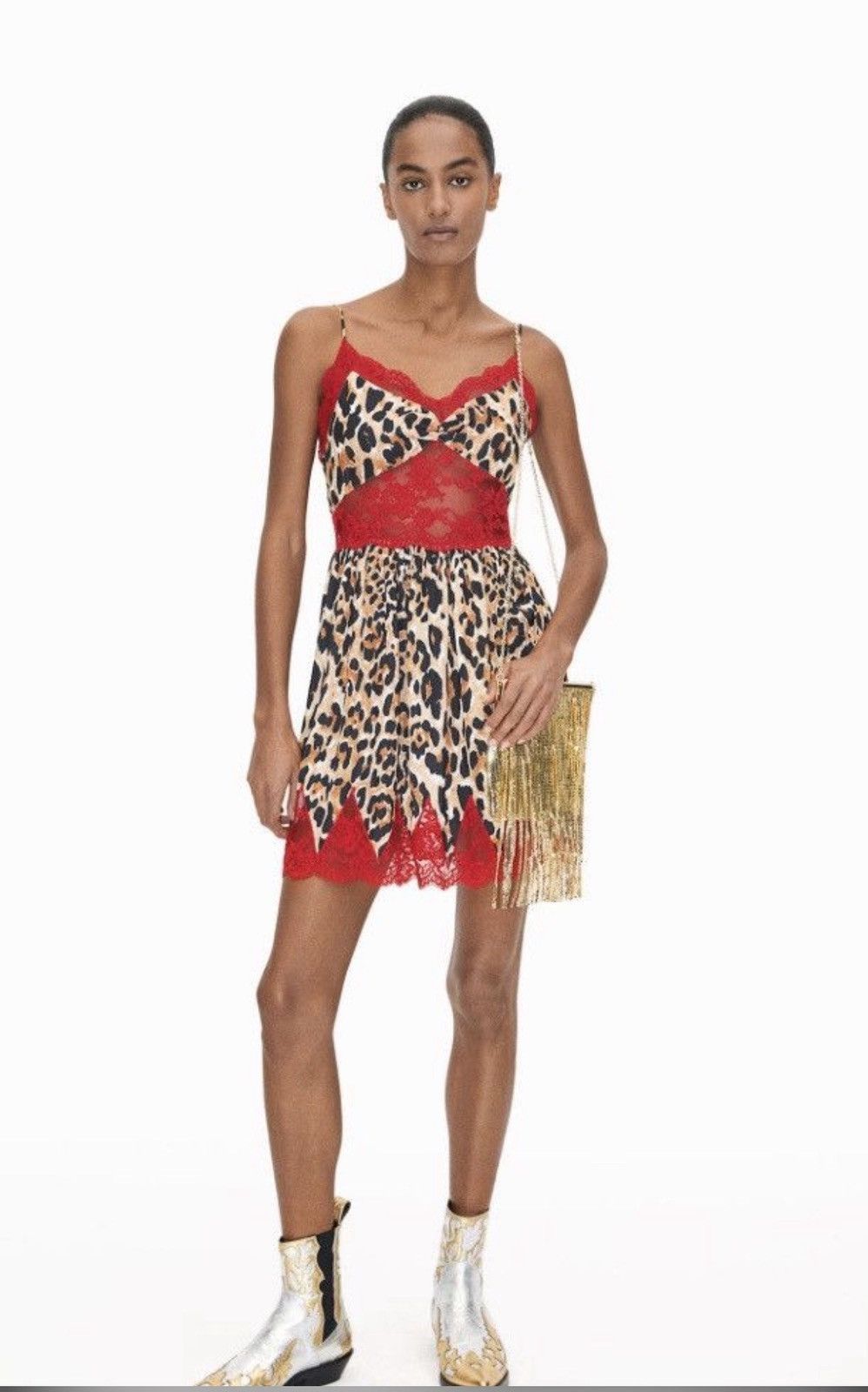 H&M × Paco Rabanne Rabanne x H&M leopard animal Dress Size XXS / US 00 / IT 34 - 2 Thumbnail