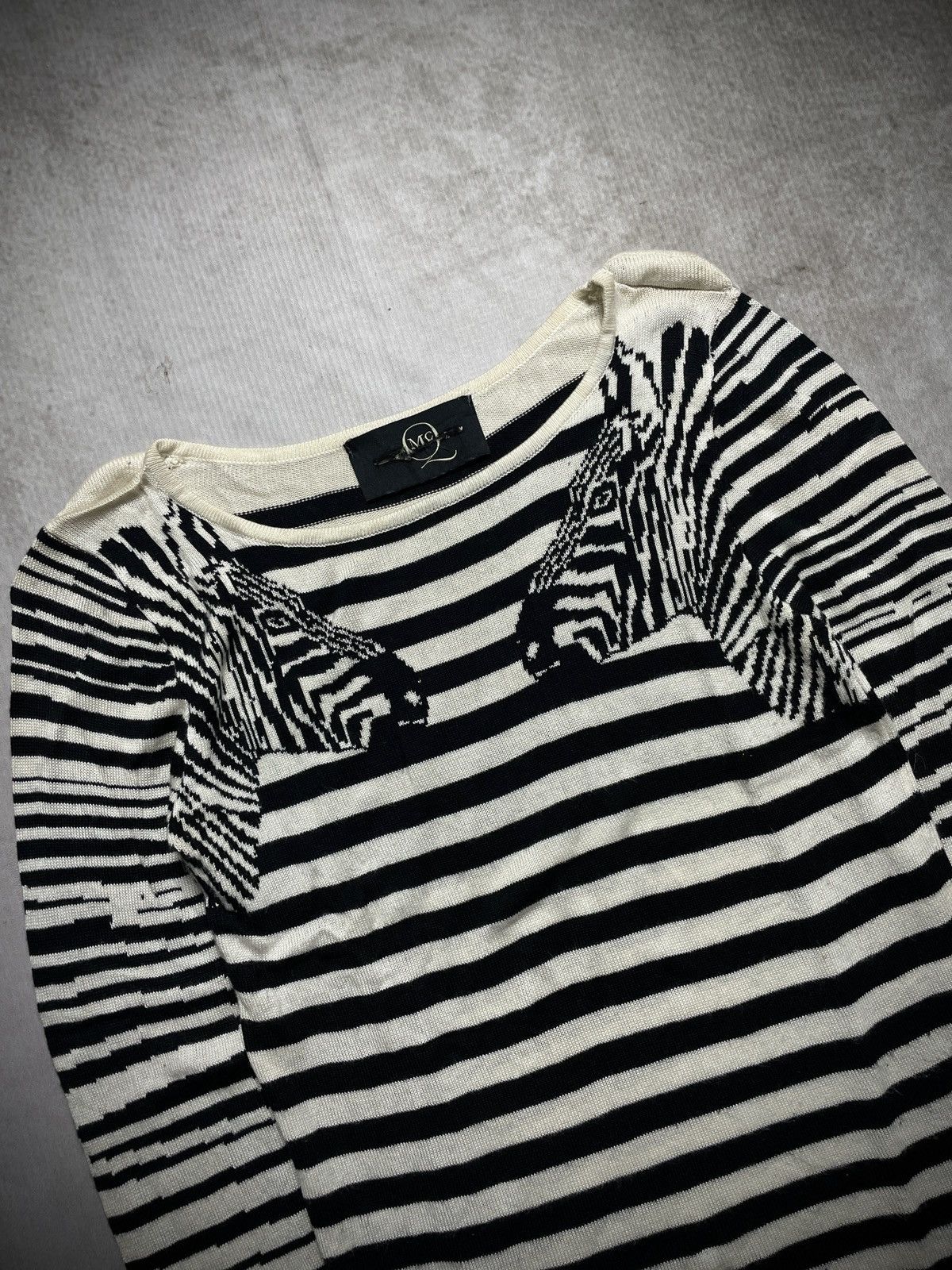 Alexander McQueen Alexander McQueen - Zebra Pattern Knit Size XS / US 0-2 / IT 36-38 - 5 Thumbnail