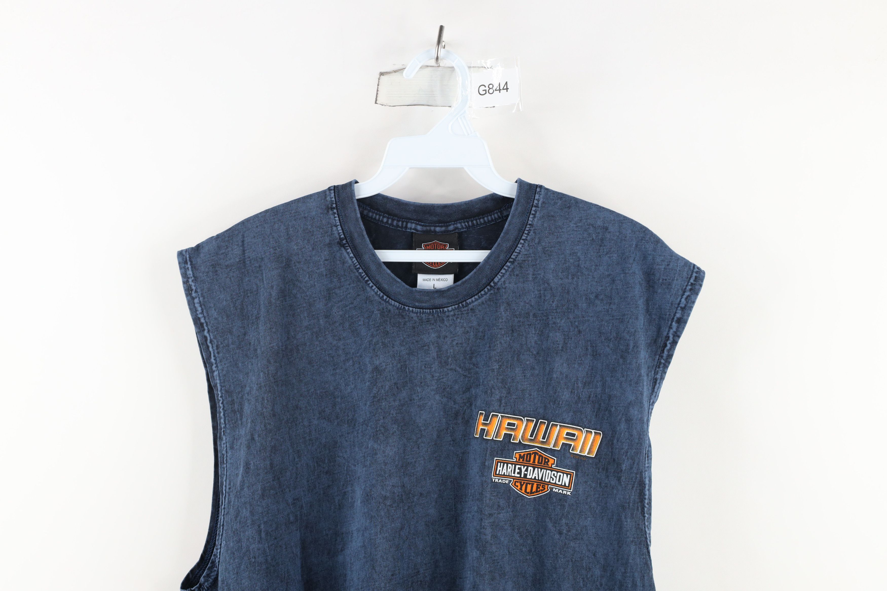 Harley Davidson × Vintage Harley Davidson Hawaii Acid Wash Sleeveless Dress T-Shirt Size L / US 10 / IT 46 - 2 Thumbnail