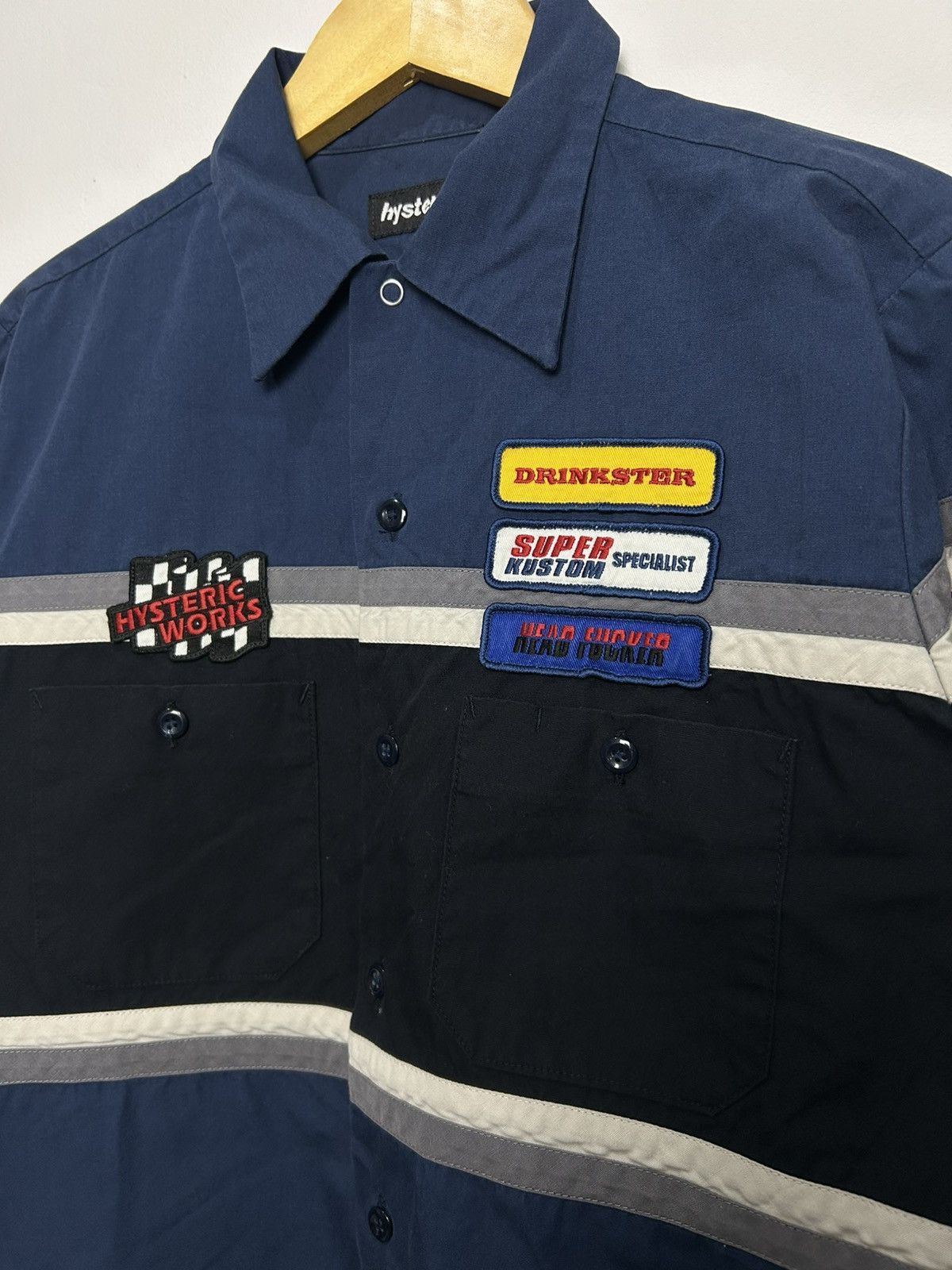 Hysteric Glamour Vintage Hysteric Glamour Head fucker workshirt Size US L / EU 52-54 / 3 - 4 Thumbnail