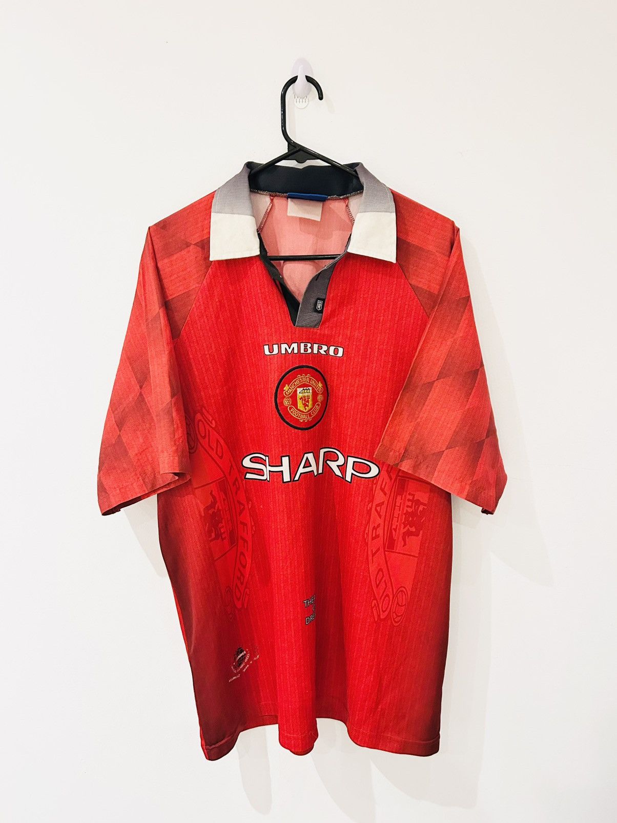 Umbro Manchester United 1996/98 home jersey Size US XL / EU 56 / 4 - 1 Thumbnail