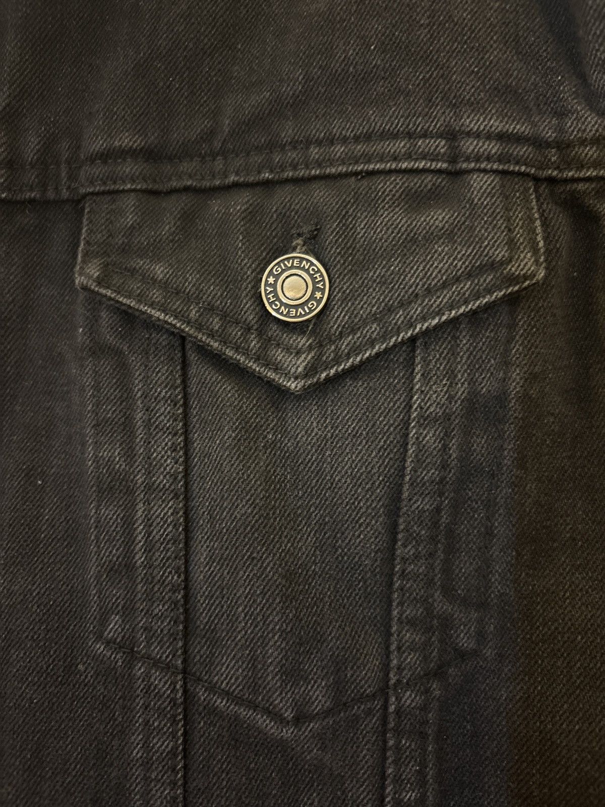 Givenchy GIVENCHY Paris Denim Logo Embroidered Jacket Mens Size US XL / EU 56 / 4 - 3 Thumbnail
