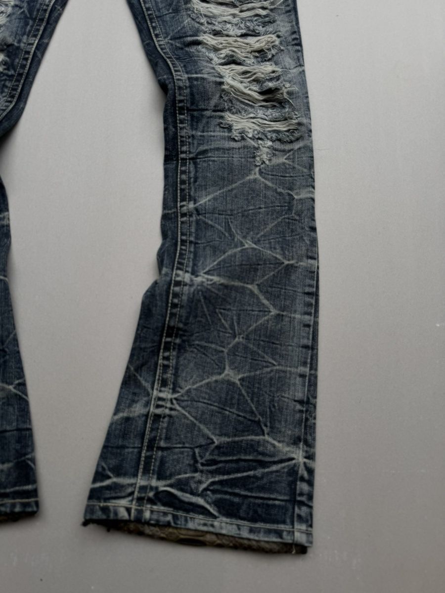 Japanese Brand Tvs lace up flare jeans Size US 28 / EU 44 - 7 Thumbnail