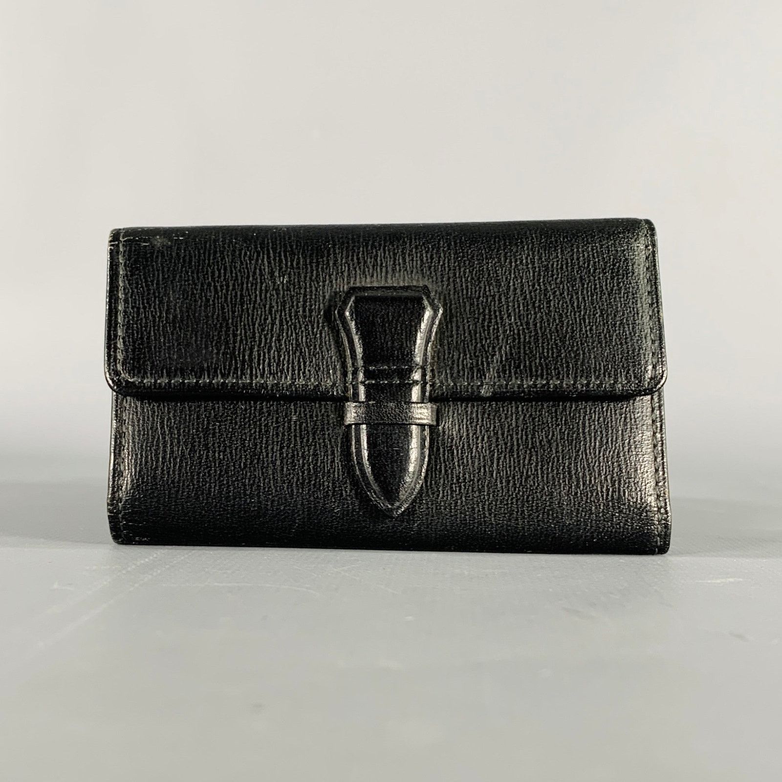Burberry BURBERRYS Black Leather Key Holder Size ONE SIZE - 1 Thumbnail