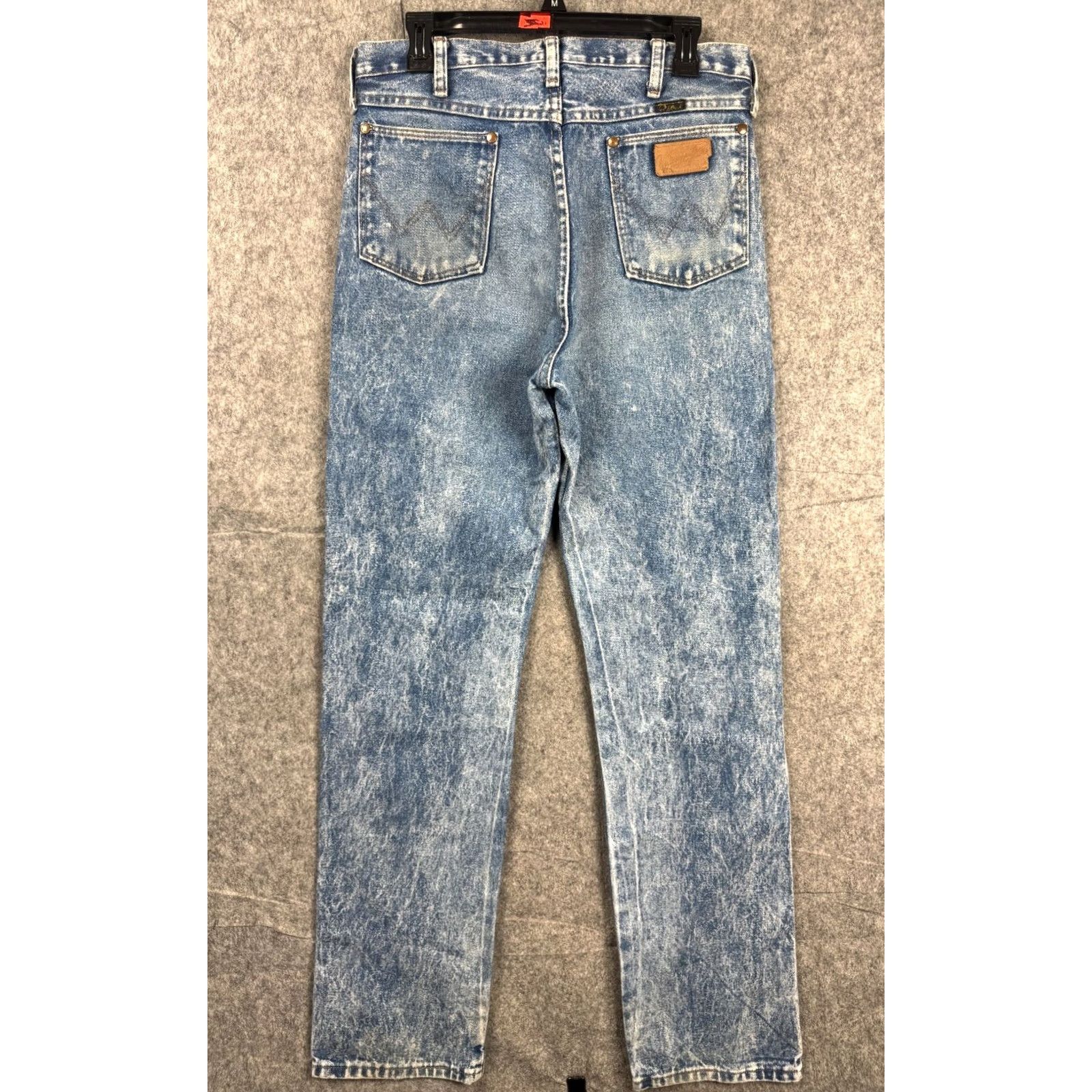 Wrangler VINTAGE Wrangler Jeans Mens 34 x 34 Blue USA Cowboy Worn 13MWZHN 5-Pocket Straight Regular Inseam 34 Mens Size US 34 / EU 50 - 3 Thumbnail
