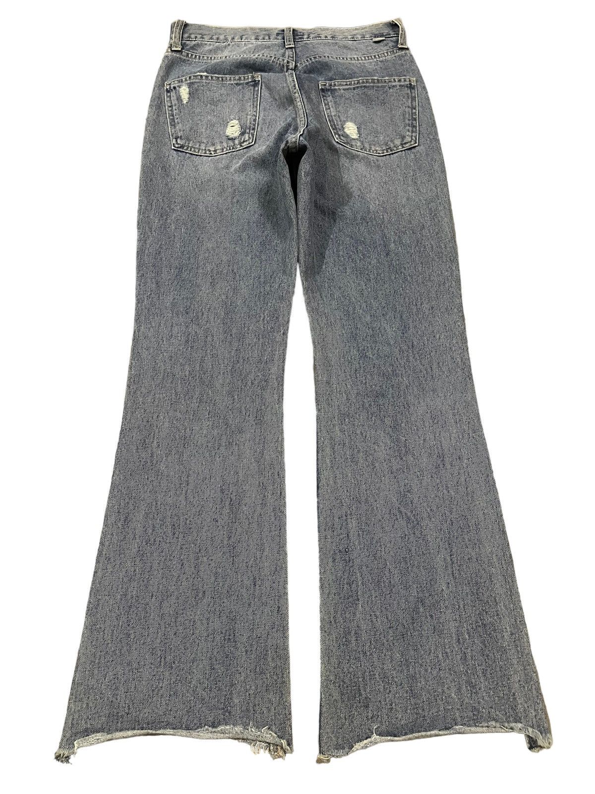 If Six Was Nine Vintage Japanese Brand Blue Wash Distressed Flare Jeans Size US 28 / EU 44 - 2 Thumbnail