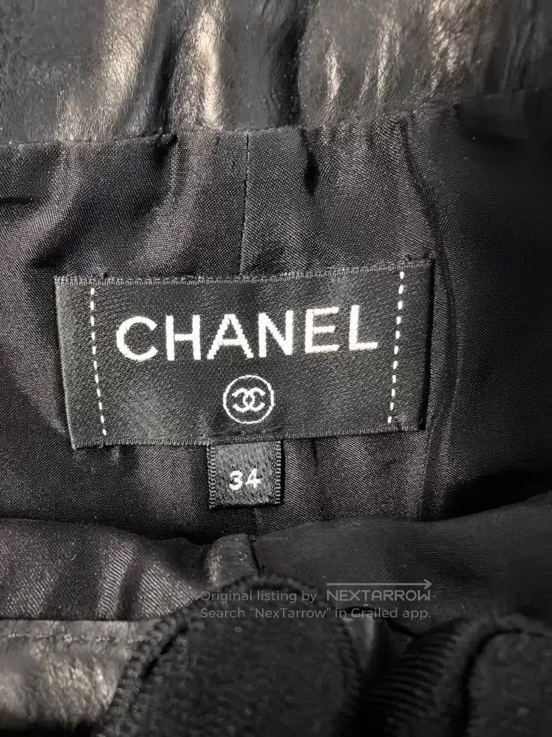 Chanel Chanel Leather pants Size 42" / US 20 - 3 Thumbnail