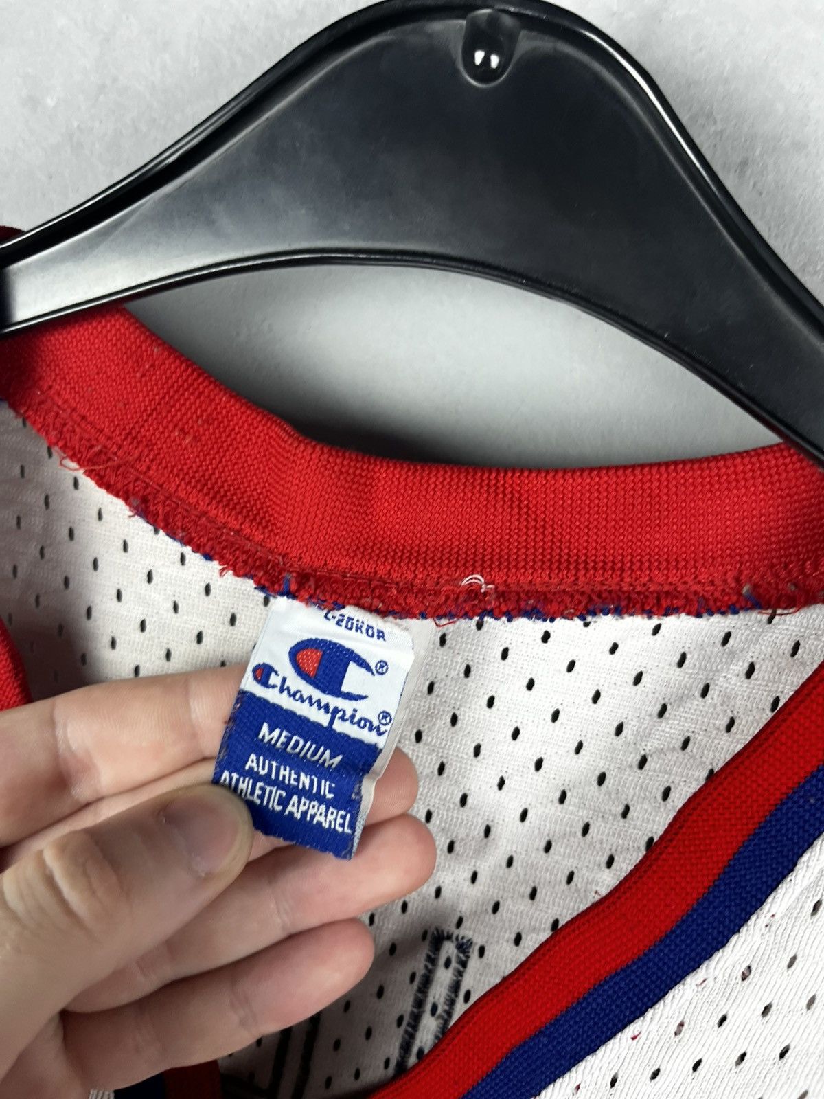 Vintage Champion Detroit Pistons Basketball Jersey Ben Wallace Size US M / EU 48-50 / 2 - 11 Thumbnail