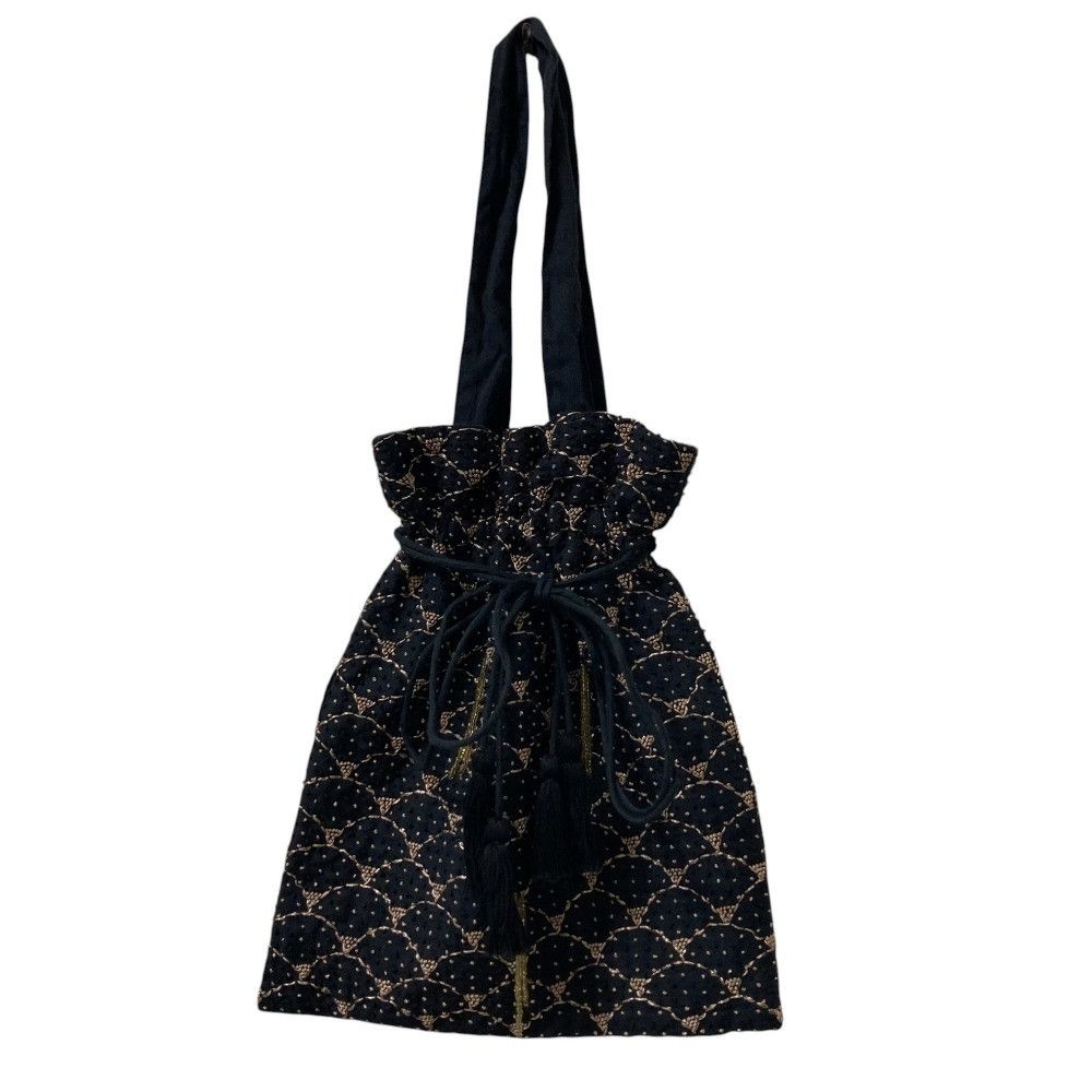 Other Other BUNON Embroidery Drawstring Handbag Cotton Handbag Size ONE SIZE - 1 Thumbnail