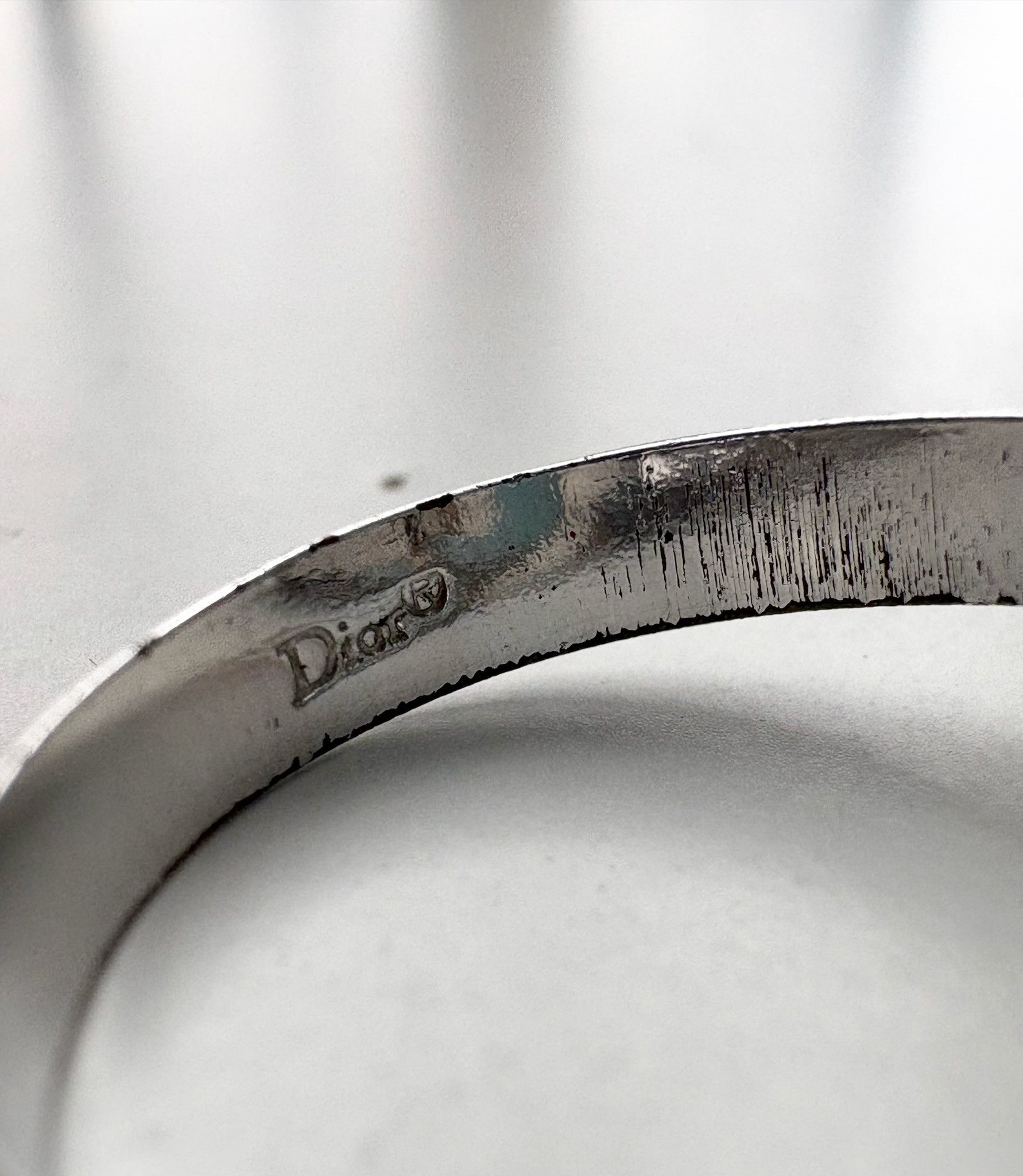 Dior Dior engraving silver ring Size ONE SIZE - 4 Thumbnail