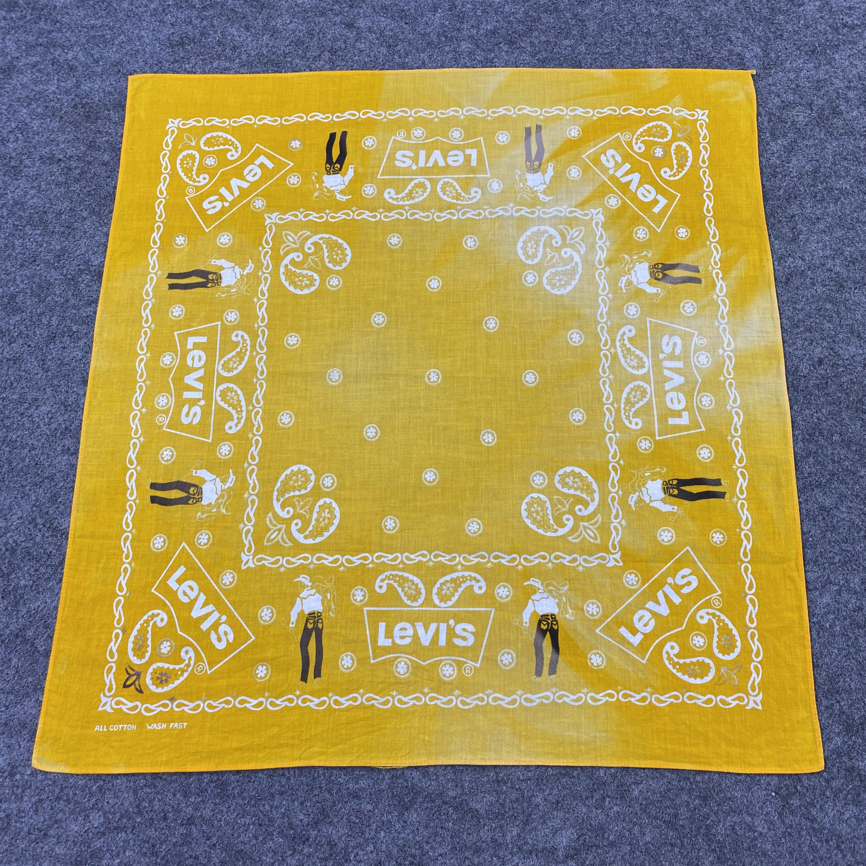 Levi's Vintage Levis Paislee Handkerchief/Bandana/Neckerchief-B1403 Size ONE SIZE - 3 Thumbnail