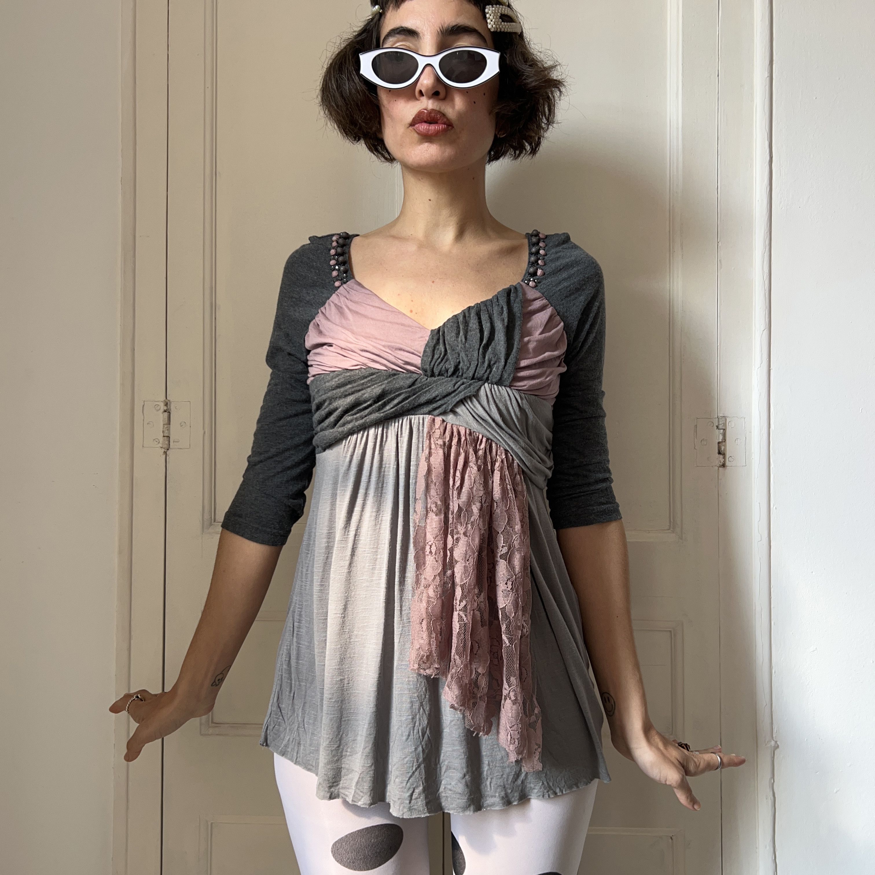 Vintage Vintage Derhy Boho Tunic Top Size M / US 6-8 / IT 42-44 - 7 Thumbnail