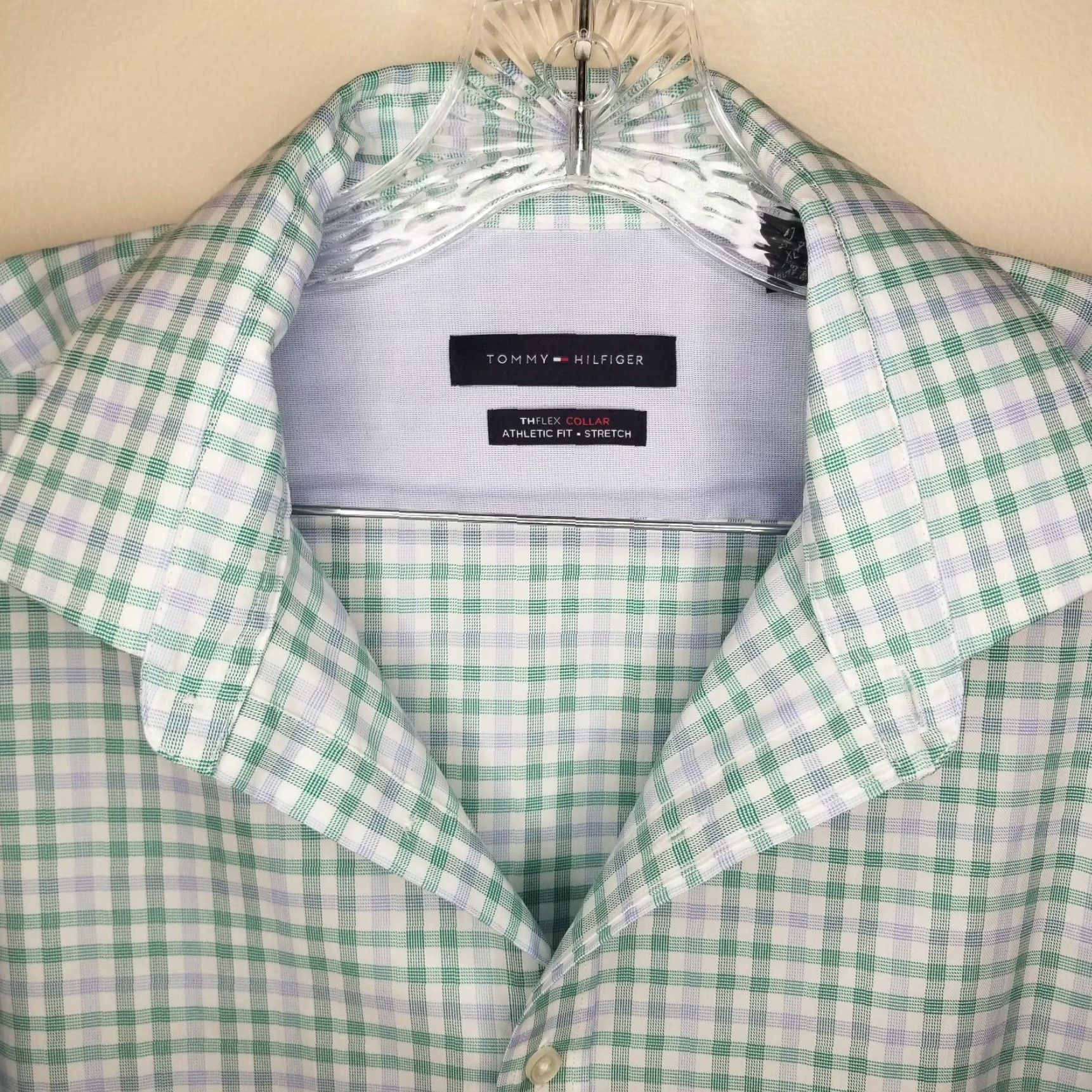 Tommy Hilfiger Tommy Hilfiger Shirt Plaid Long Sleeve Button-Up XL Green Mens Size US XL / EU 56 / 4 - 3 Thumbnail