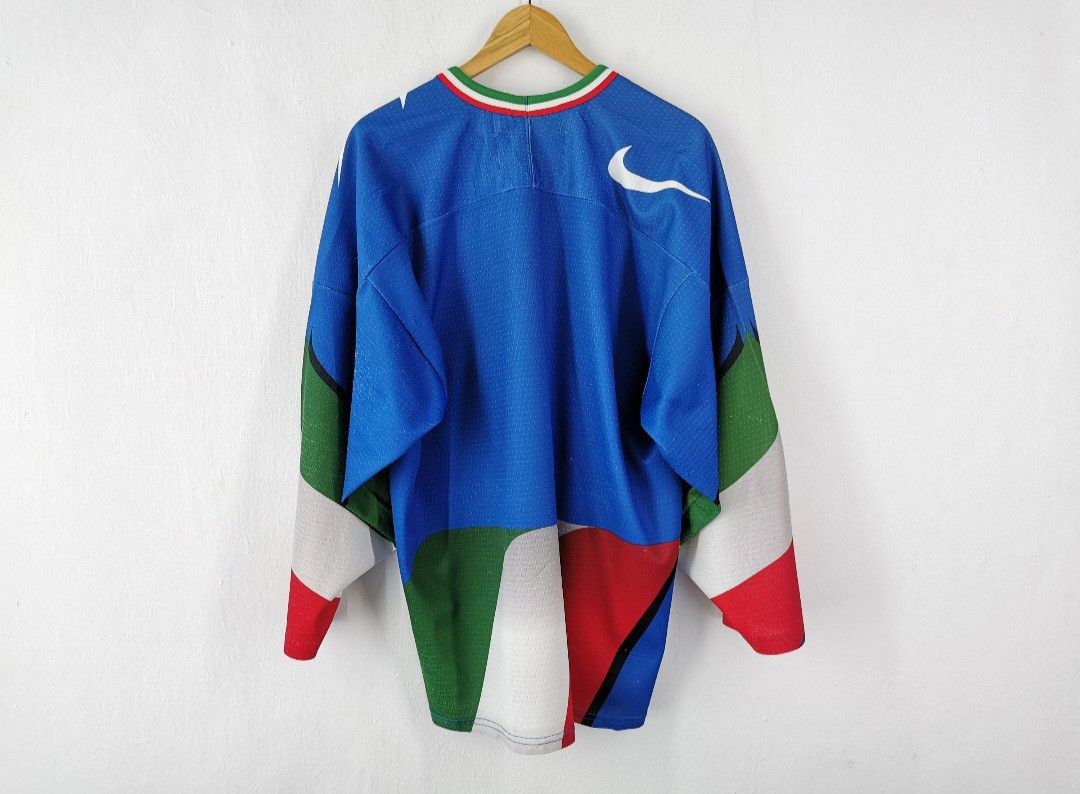 Nike Nike Italia Hockey Jersey Vintage 90s Made in Canada Size L Size US L / EU 52-54 / 3 - 2 Thumbnail