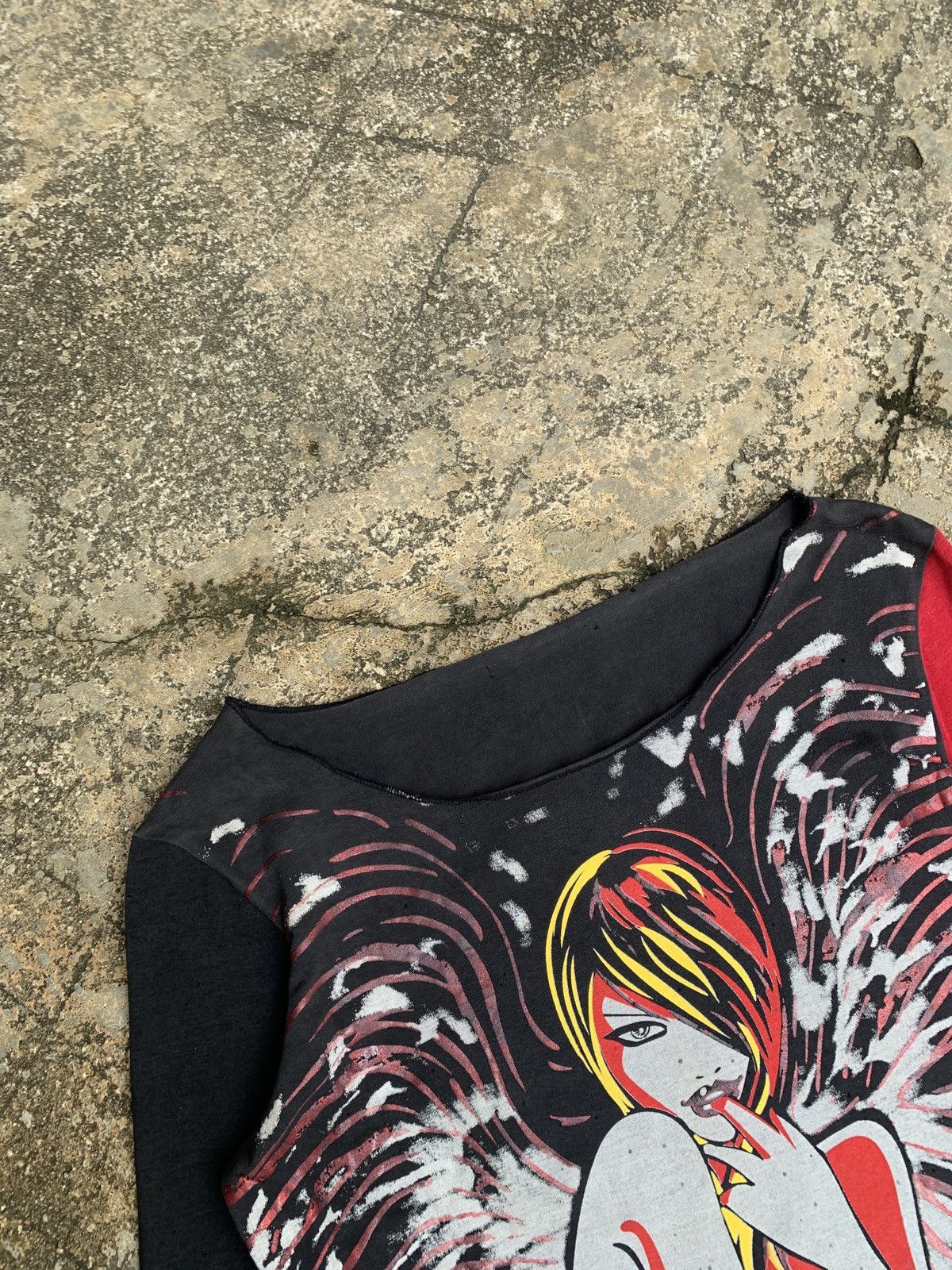 Japanese Brand y2k Disco Girl Art Graphic Longsleeve Top Size M / US 6-8 / IT 42-44 - 8 Thumbnail