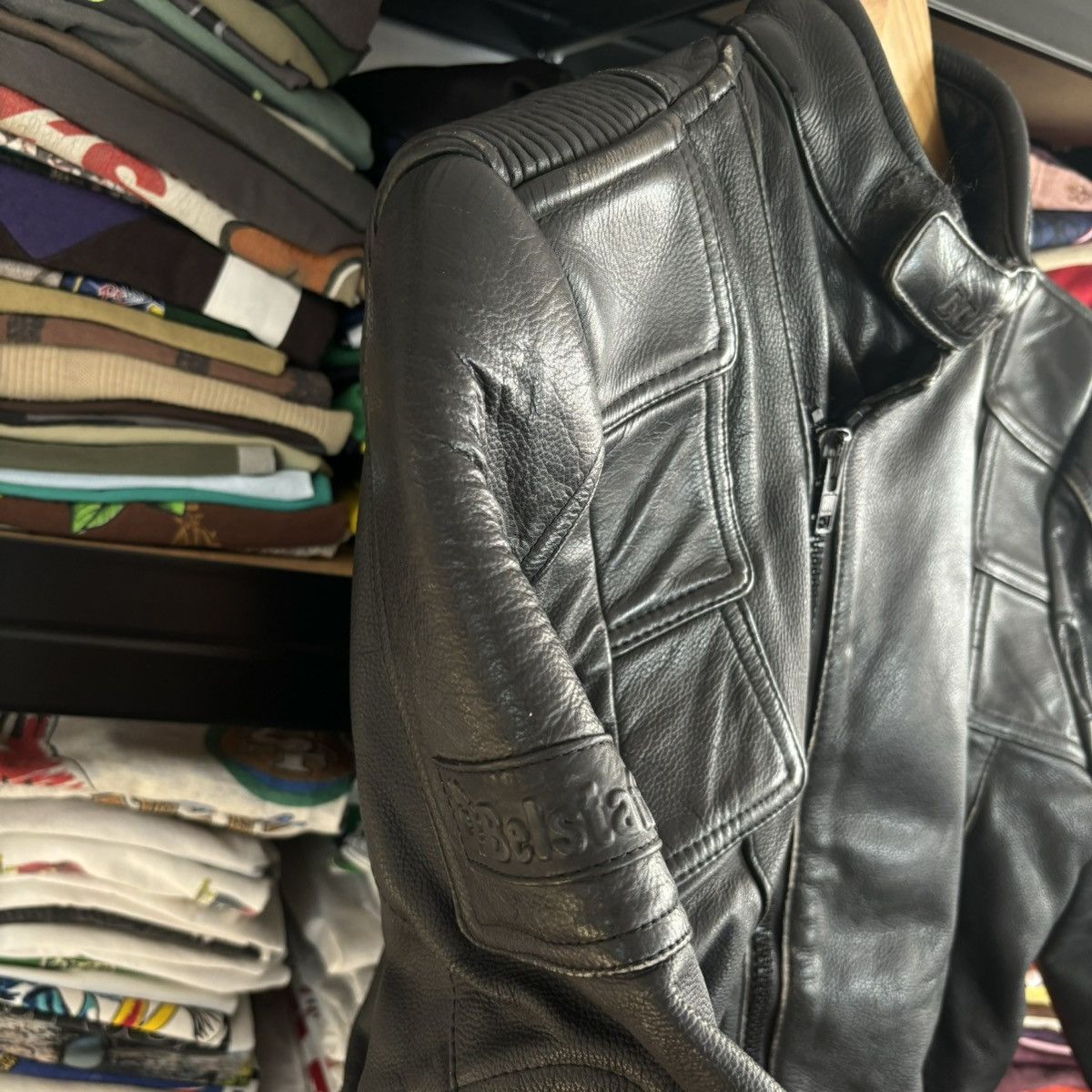 Belstaff × Vintage Belstaff leather biker jacket vintage racing rare size M Size US M / EU 48-50 / 2 - 4 Thumbnail