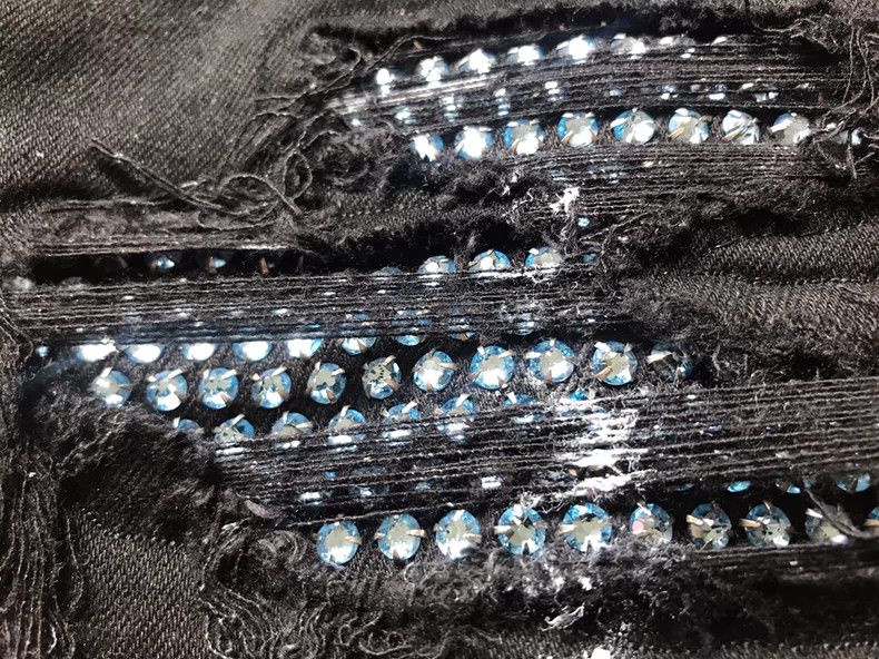 Amiri amiri ice blue artistic splash black jeans Size US 32 / EU 48 - 6 Thumbnail