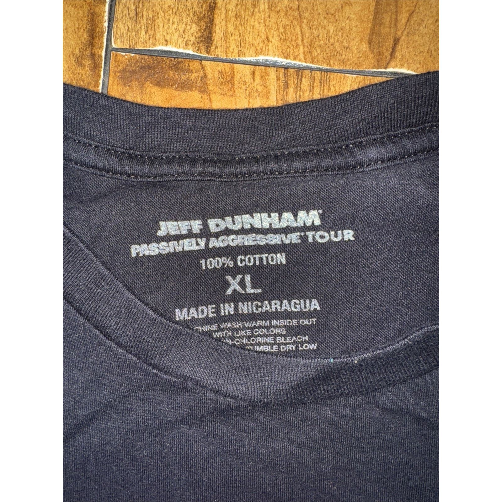 Band Tees Jeff Dunham Passively Aggressive Your T-Shirt Black XL 21x28 Size US XL / EU 56 / 4 - 3 Thumbnail