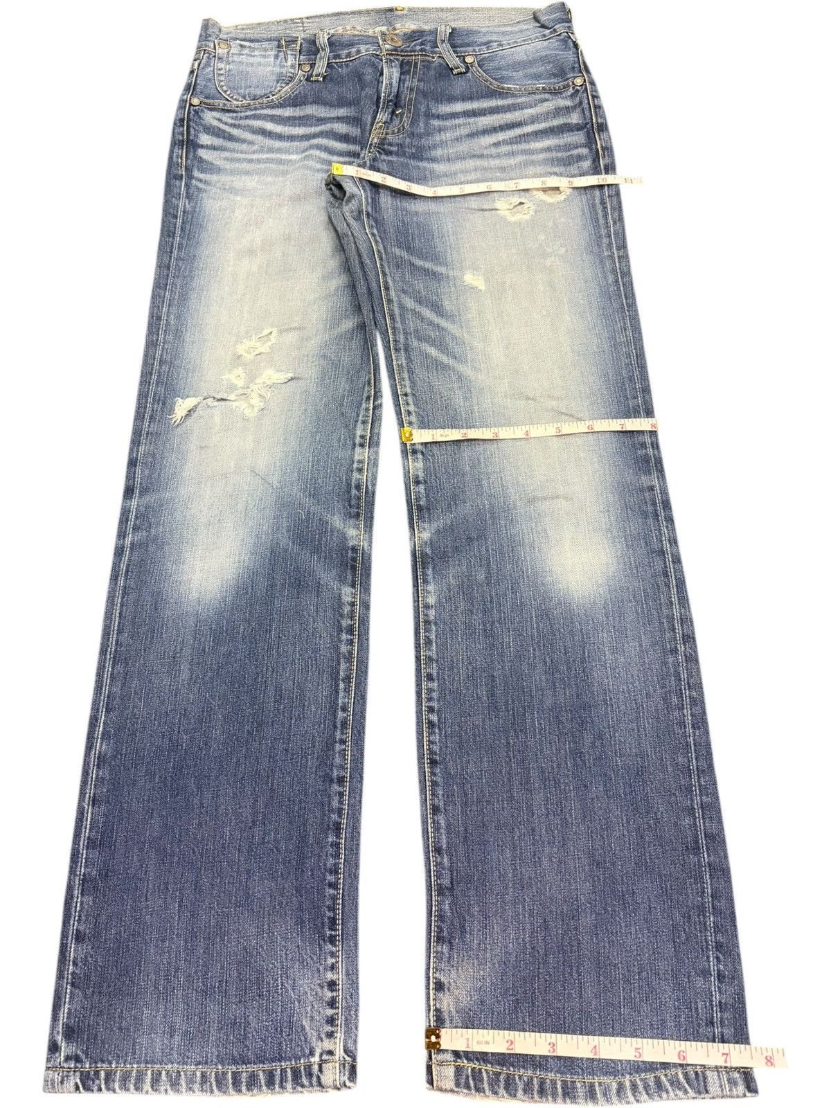 Levi's Vintage 90s Levis 502 Faded Wash Distressed Jeans Size 30" / US 8 / IT 44 - 8 Thumbnail