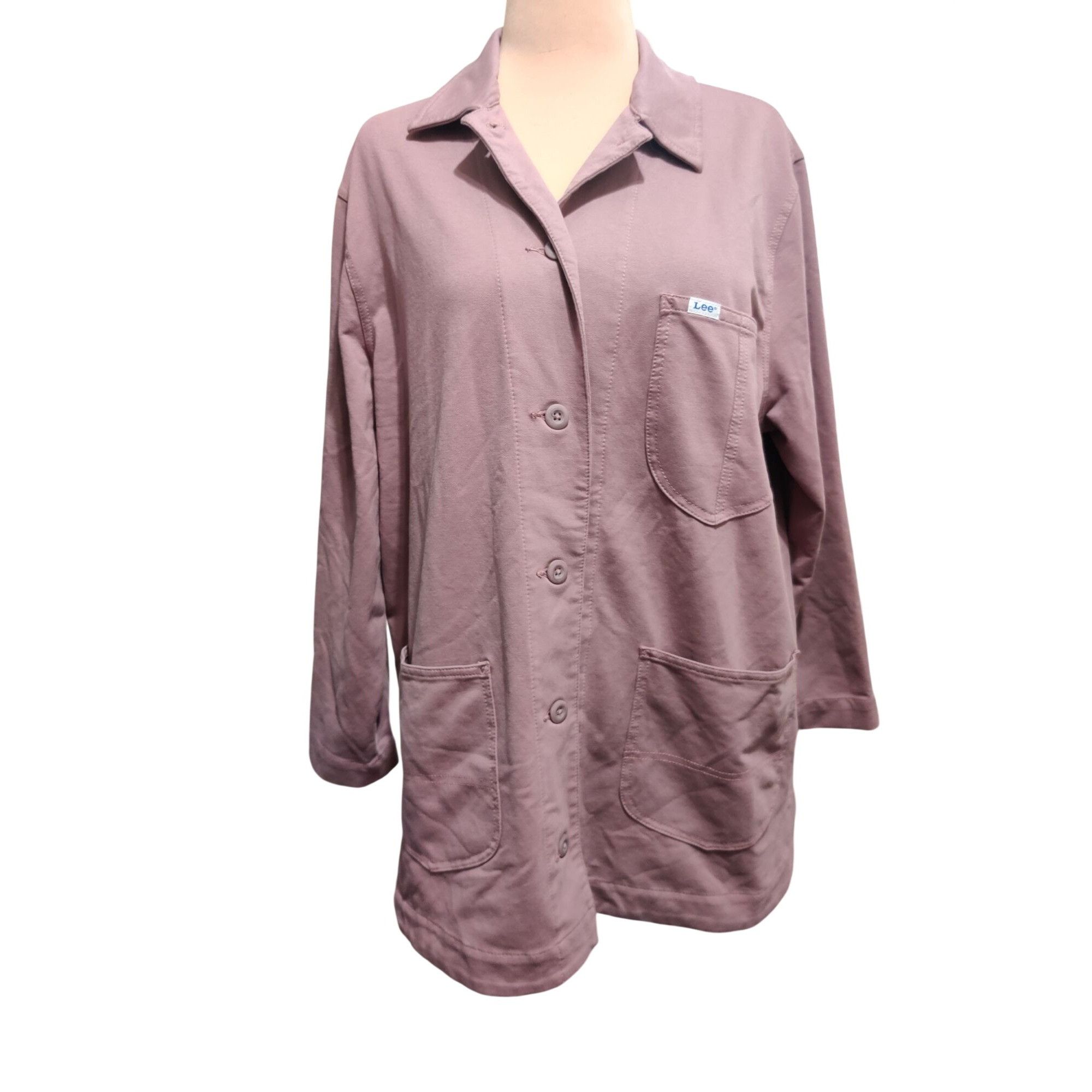Lee Lee XL Dreamy Mauve Utility Jacket Button Front Chore Coat S Size XL / US 12-14 / IT 48-50 - 2 Thumbnail