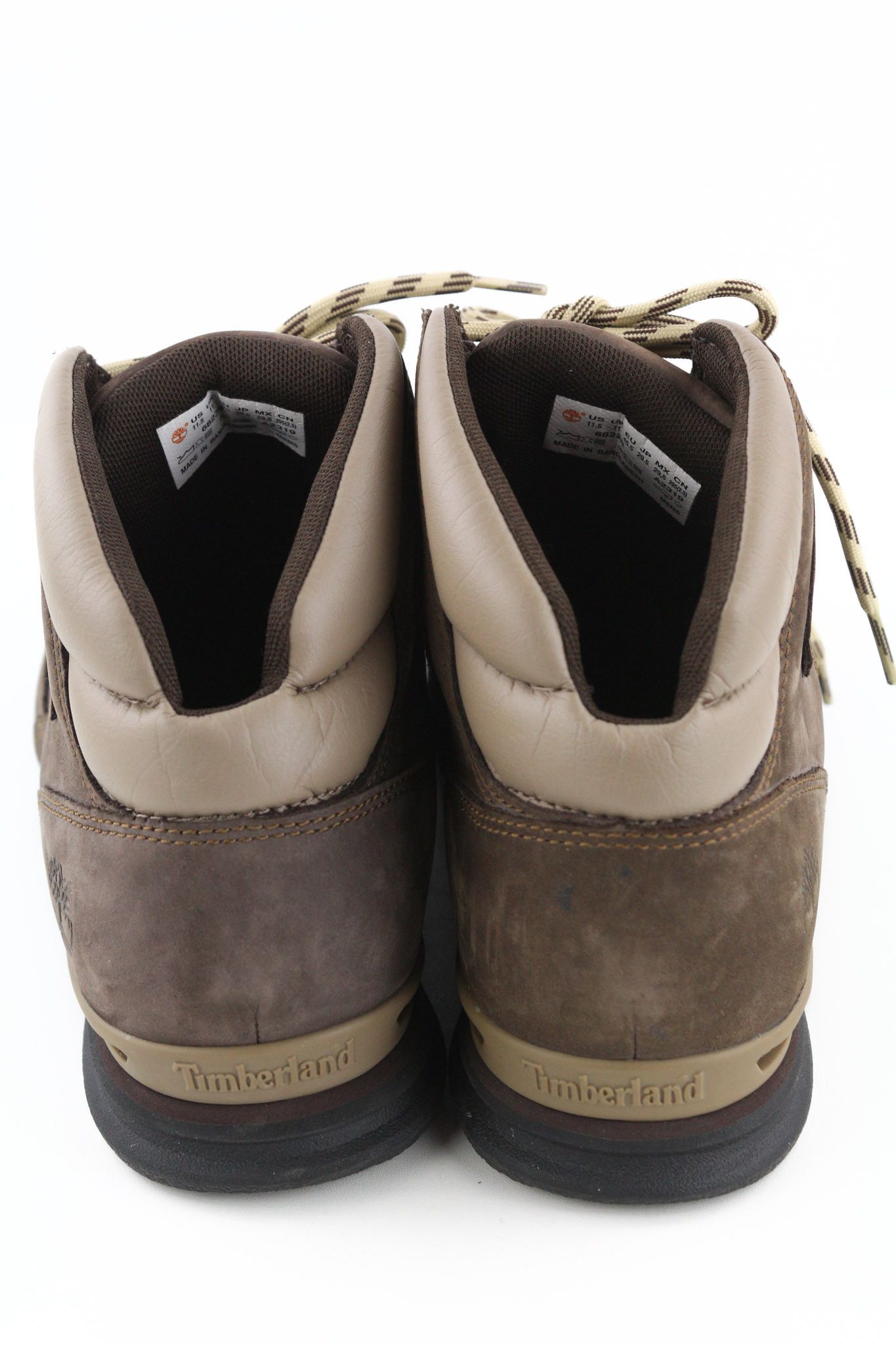 Timberland 6823R UK11 Anti-Fatigue Brown Leather Logo Boots 79946 Size US 11.5 / EU 44-45 - 8 Thumbnail