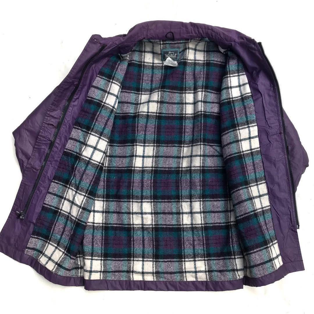 Vintage × Woolrich Woolen Mills Woolrich usa Eggplant mac coat jacket With iconic Woolen Fla Size US L / EU 52-54 / 3 - 3 Thumbnail