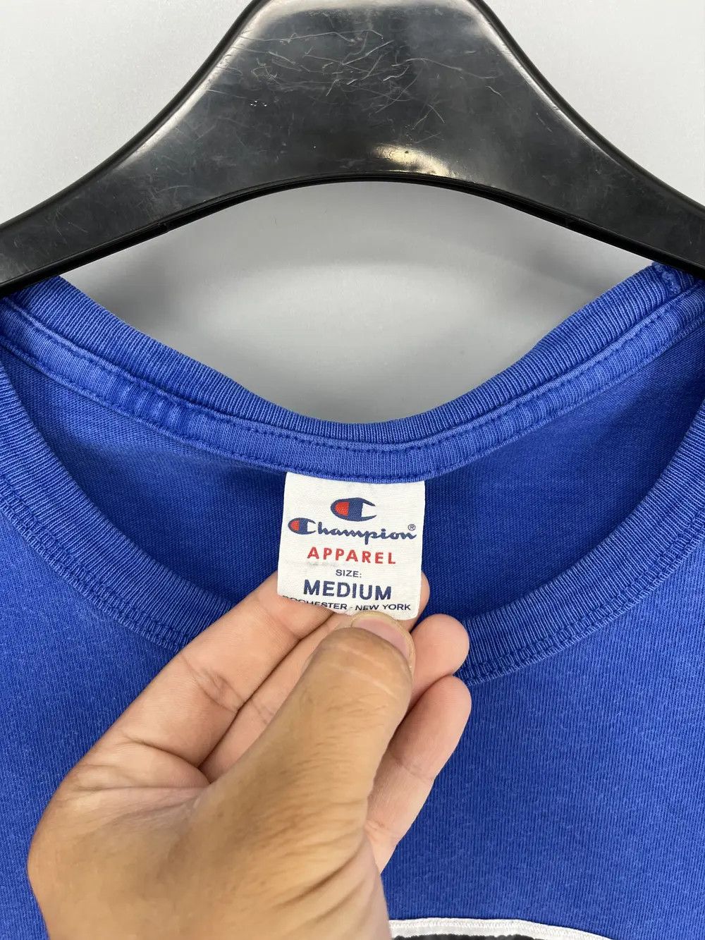 Champion × Vintage VINTAGE Y2K CHAMPION BIG LOGO NICE DESIGN TSHIRT HIP HOP RAP Size US M / EU 48-50 / 2 - 7 Thumbnail