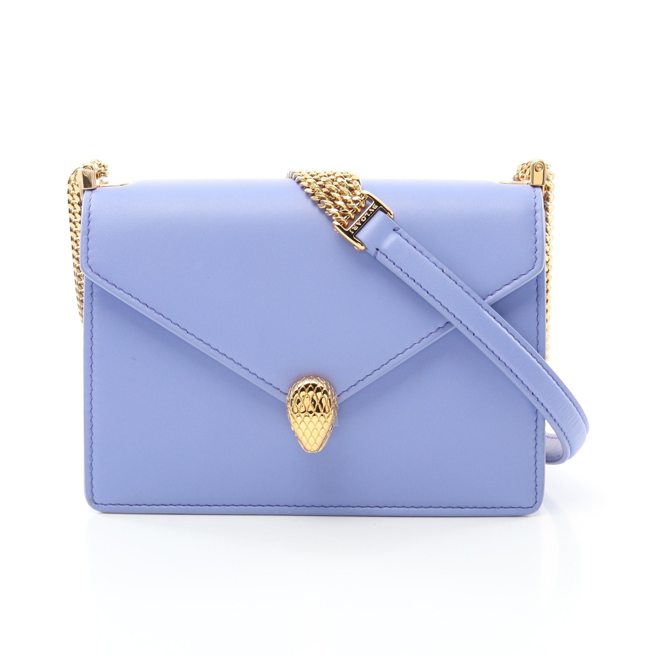 Bvlgari Bvlgari Serpenti Forever Chain Shoulder Bag Leather Light Purple Size ONE SIZE - 1 Thumbnail