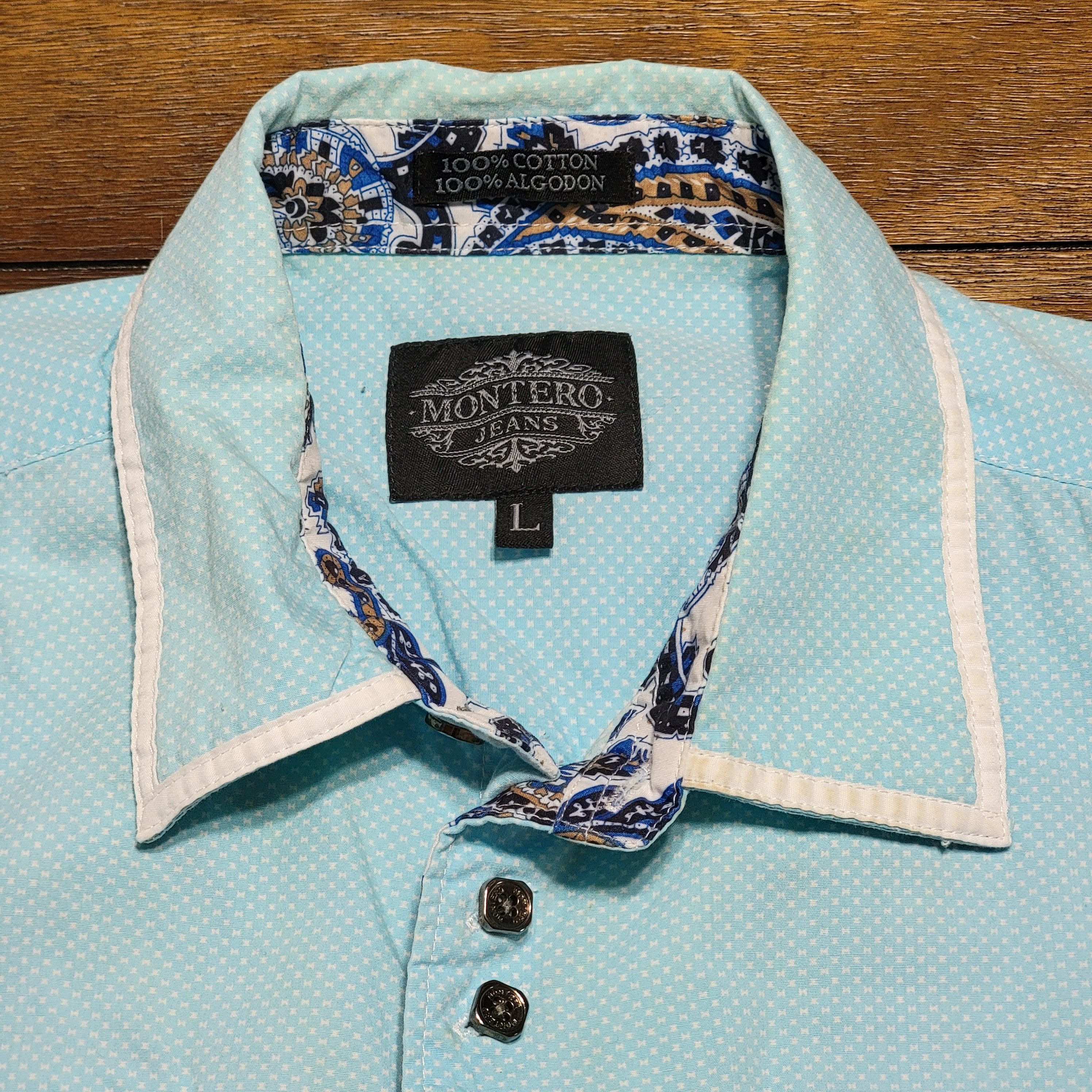 Other Montero Jeans LS Shirt Zippers & Pockets - Size Large Size US L / EU 52-54 / 3 - 3 Thumbnail