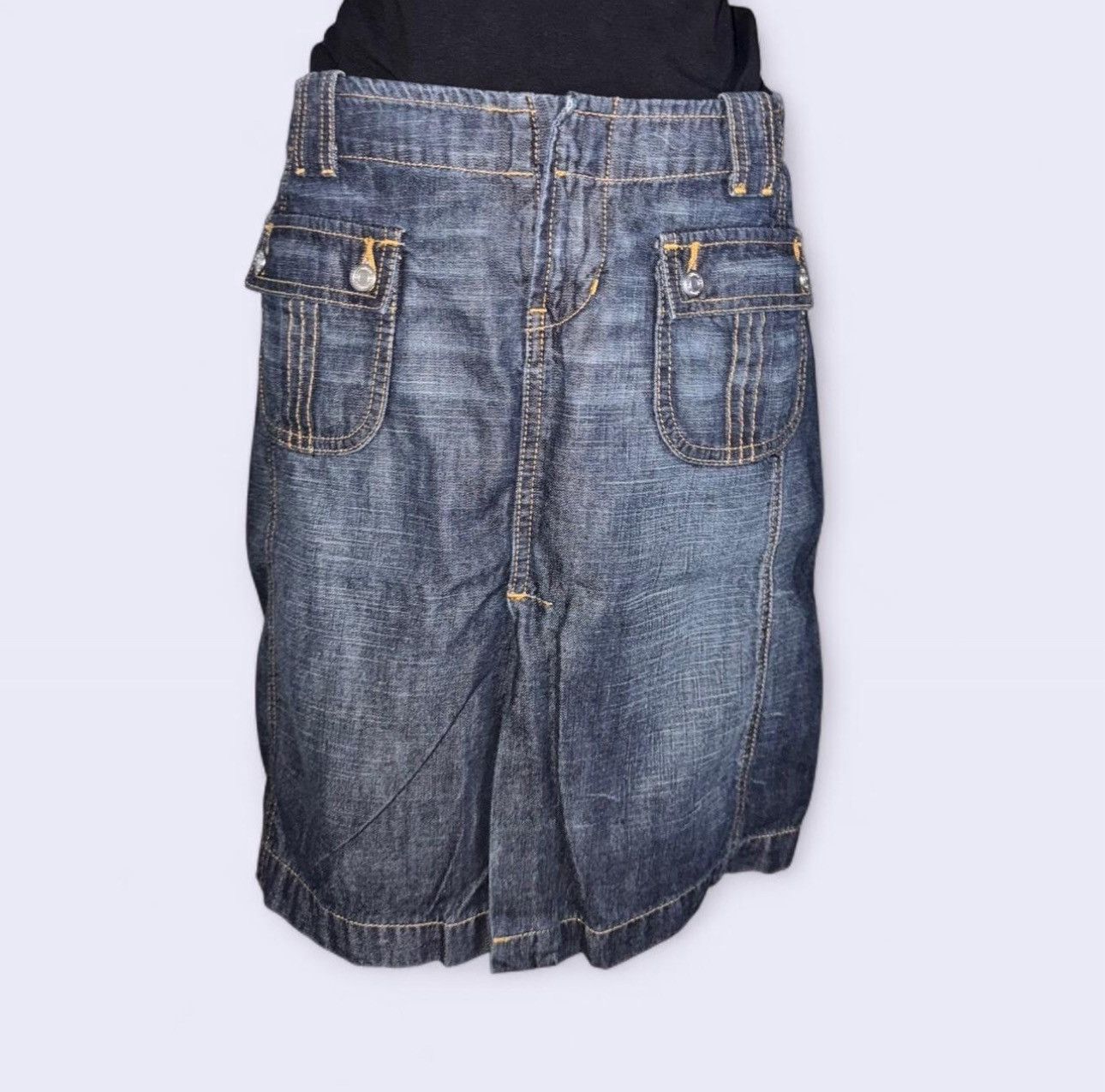 Other Vintage 2000s London Jean Blue Denim Skirt | Size 2 Small Size 26" / US 2 / IT 38 - 1 Thumbnail